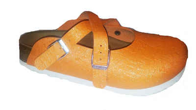 Birkenstock Birkis Clog Dorian Gr. 35 - 42 glitter crinkle orange NEU 537433 Pantoffel