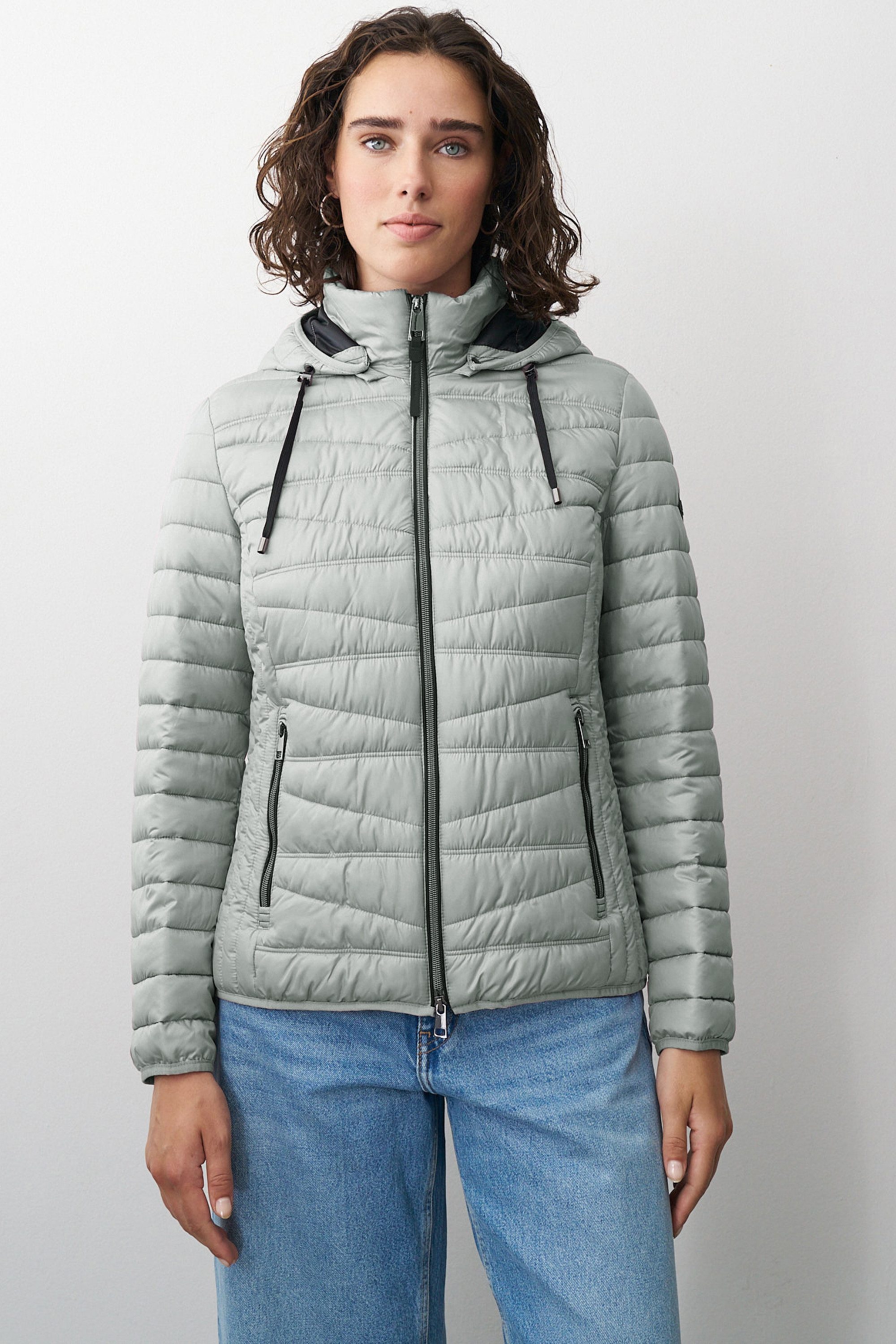 Barbara Lebek Steppjacke Übergangsjacke oder Herbstjacke mit abnehmbarer Ka günstig online kaufen