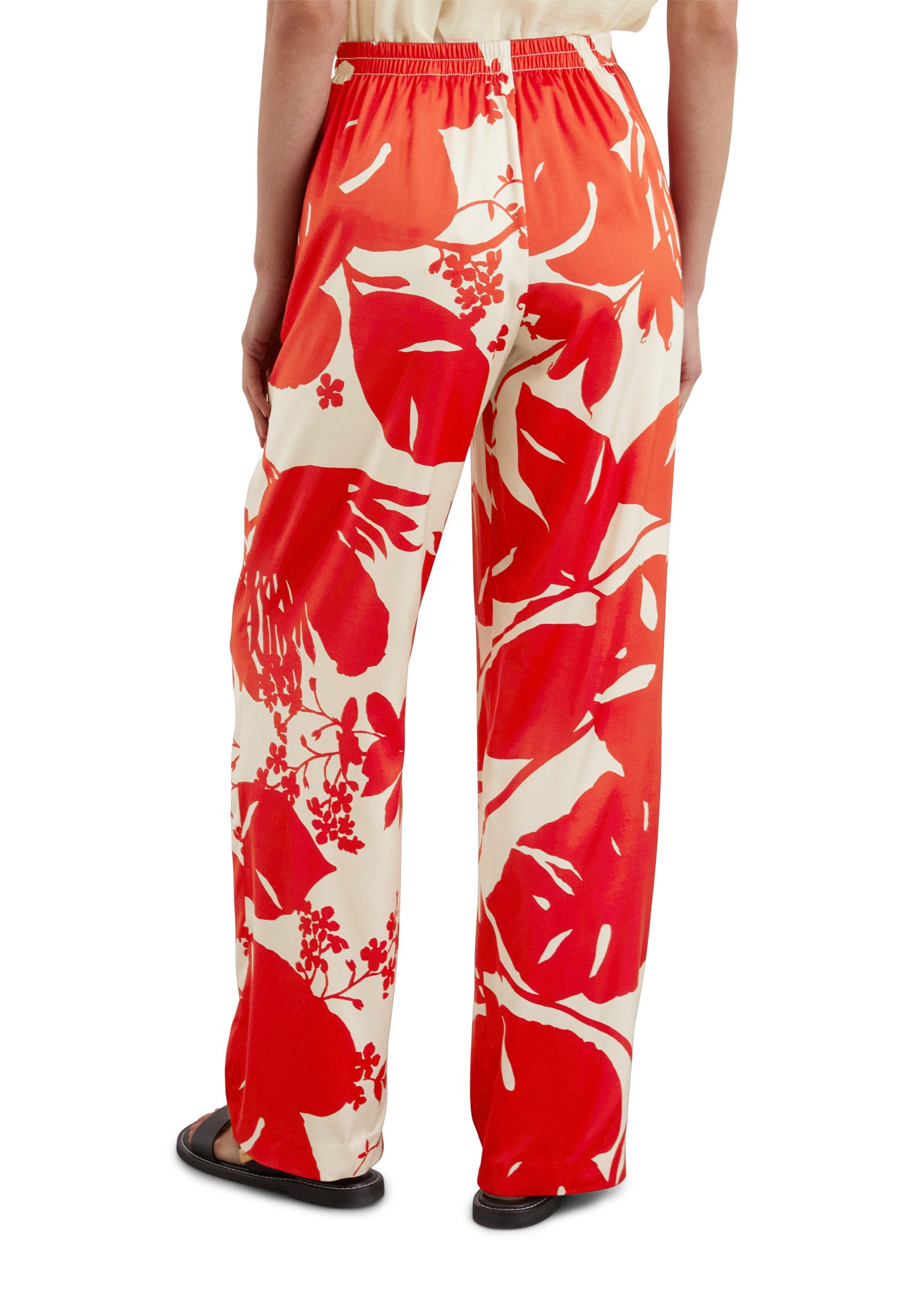 Marc O'Polo Stoffhose Mit Allover-Print, glatte günstig online kaufen