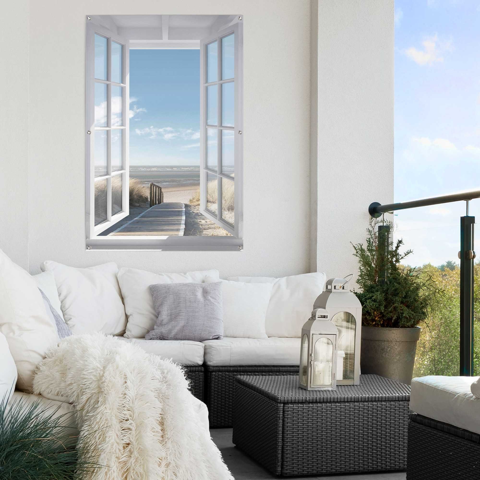 Reinders! Poster Fenster zur Nordsee, Outdoor günstig online kaufen