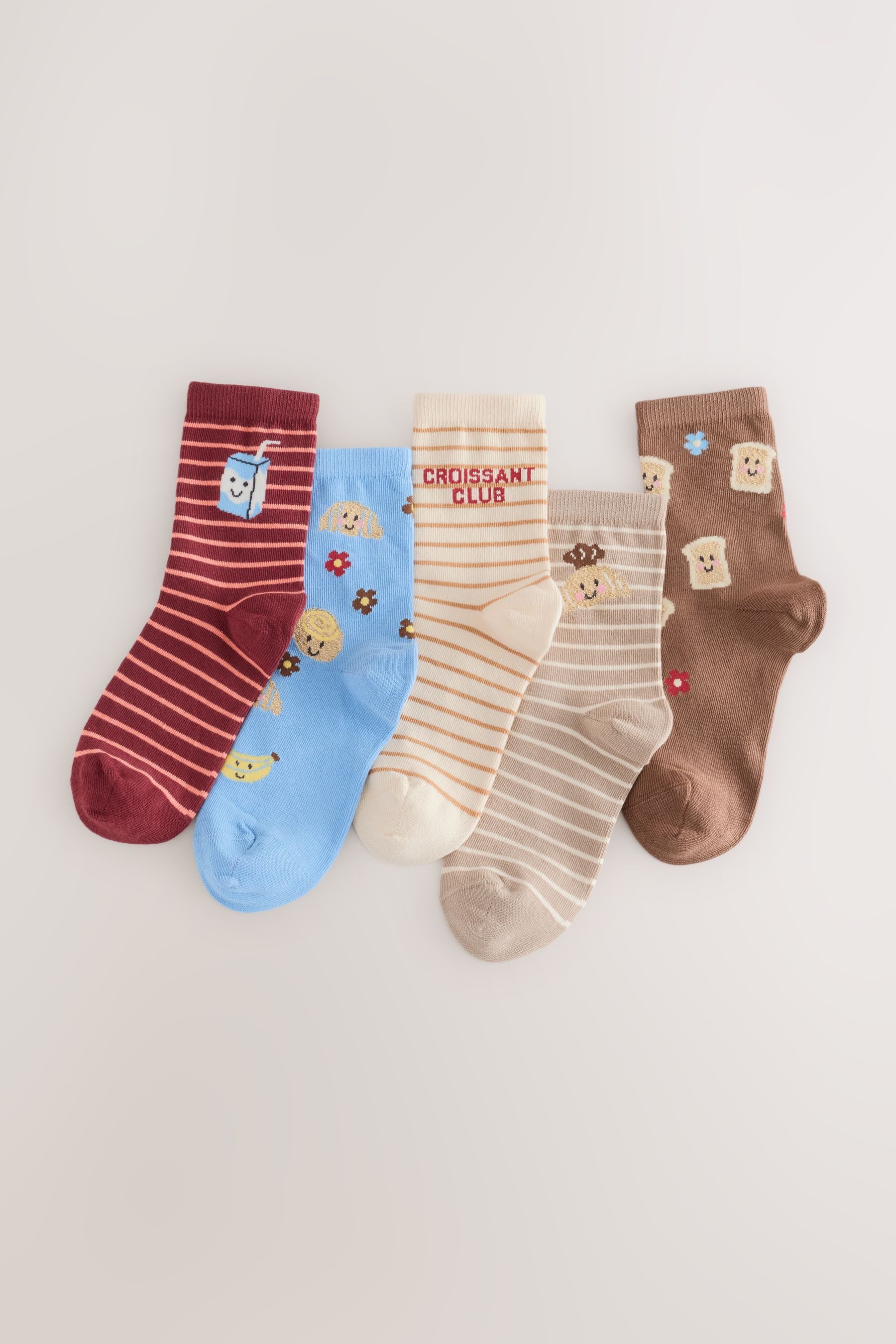 Next Kurzsocken Söckchen mit Streifen und Motiv, 5er-Pack (5-Paar)