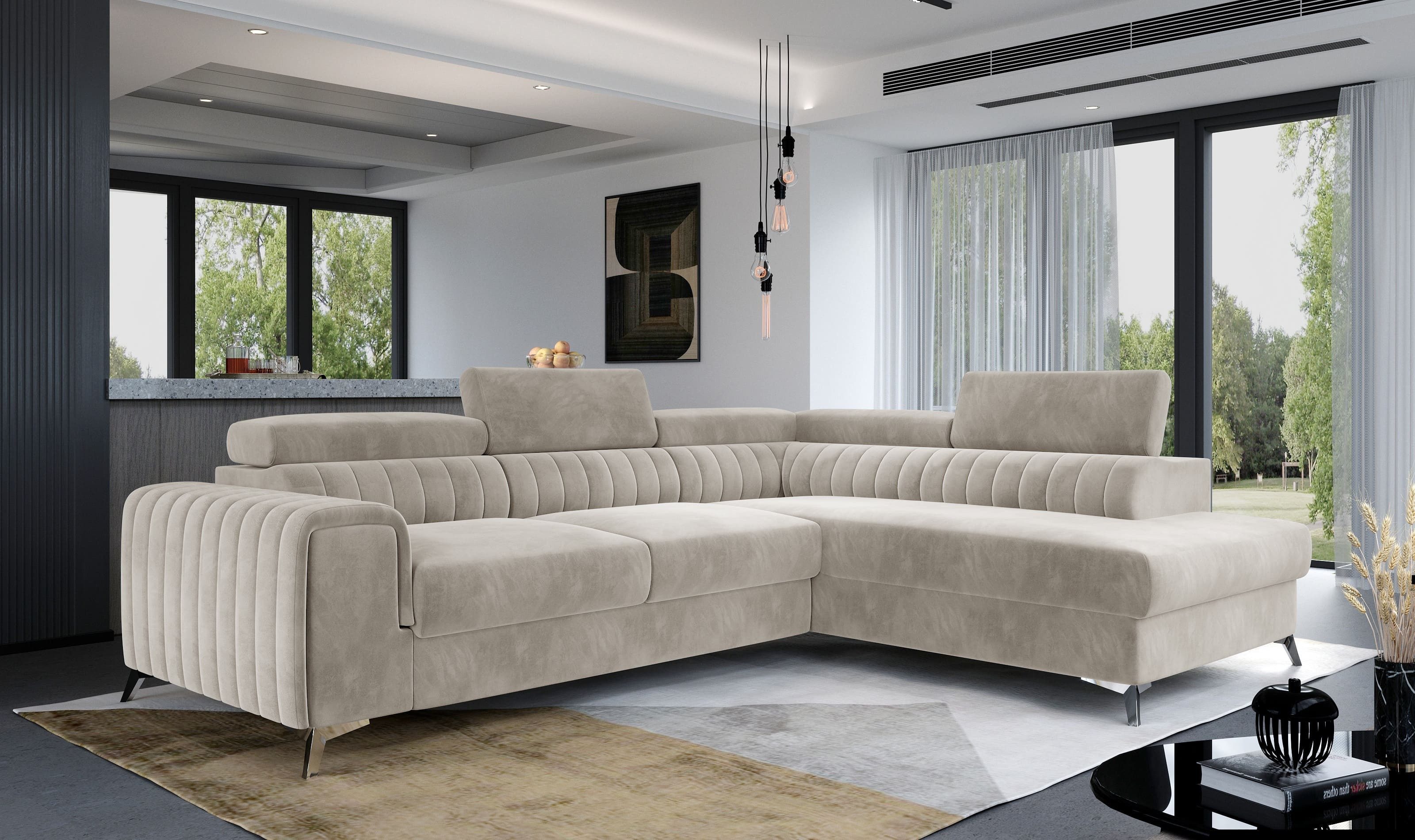 MOEBLO Ecksofa OLIVIER, mit Schlaffunktion und günstig online kaufen