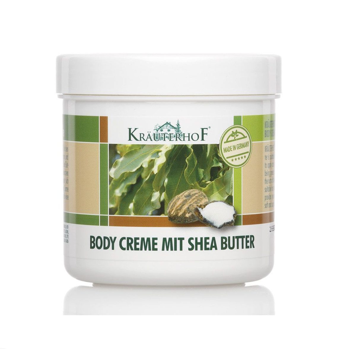 Kräuterhof Körpercreme KräuterhoF Body-Creme mit Shea Butter 250 ml Vielseitig einsetzbar, 1-tlg., Zieht schnell ein, angenehmer Duft