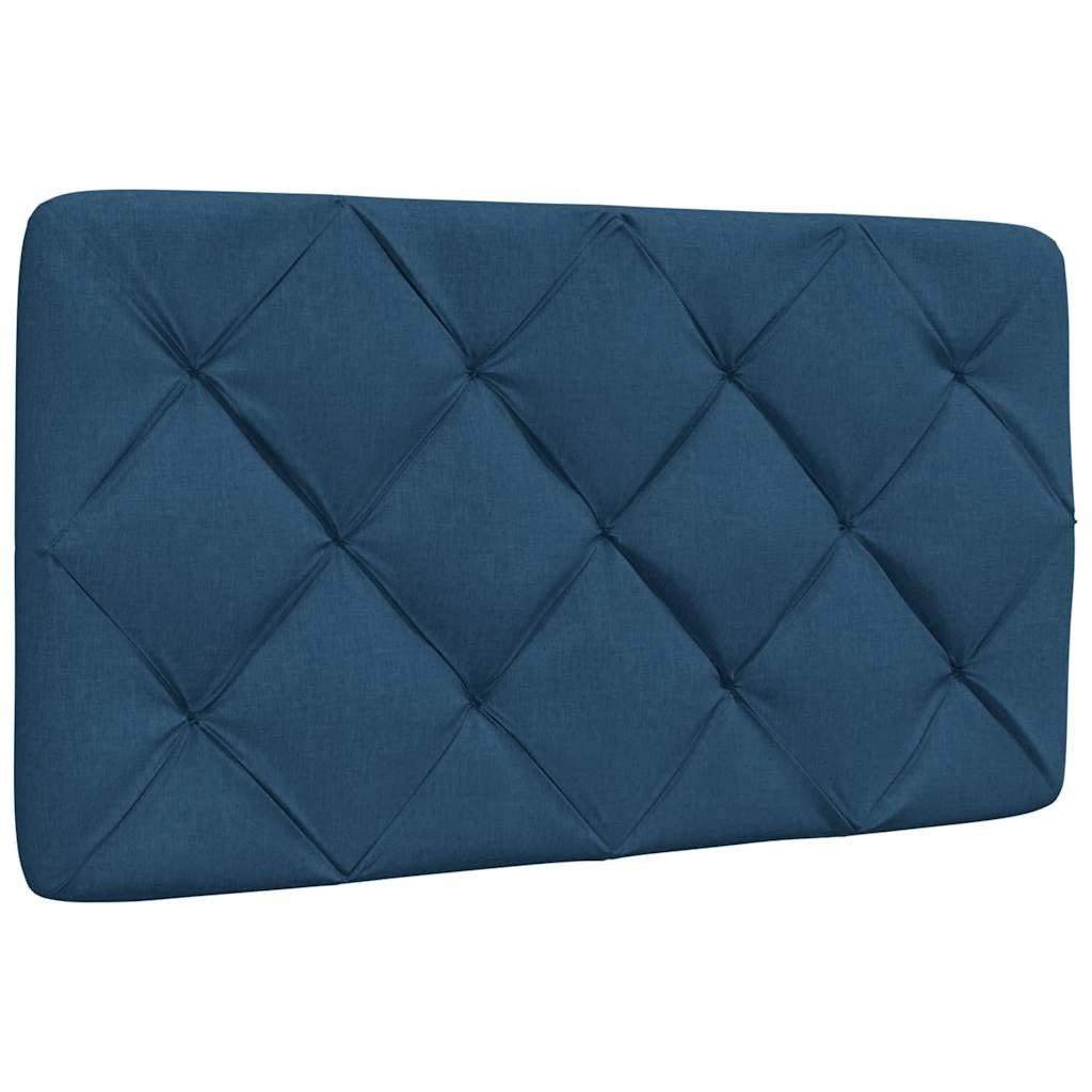 vidaXL Bett Kopfteil-Kissen Blau 80 cm Stoff (1-tlg) günstig online kaufen