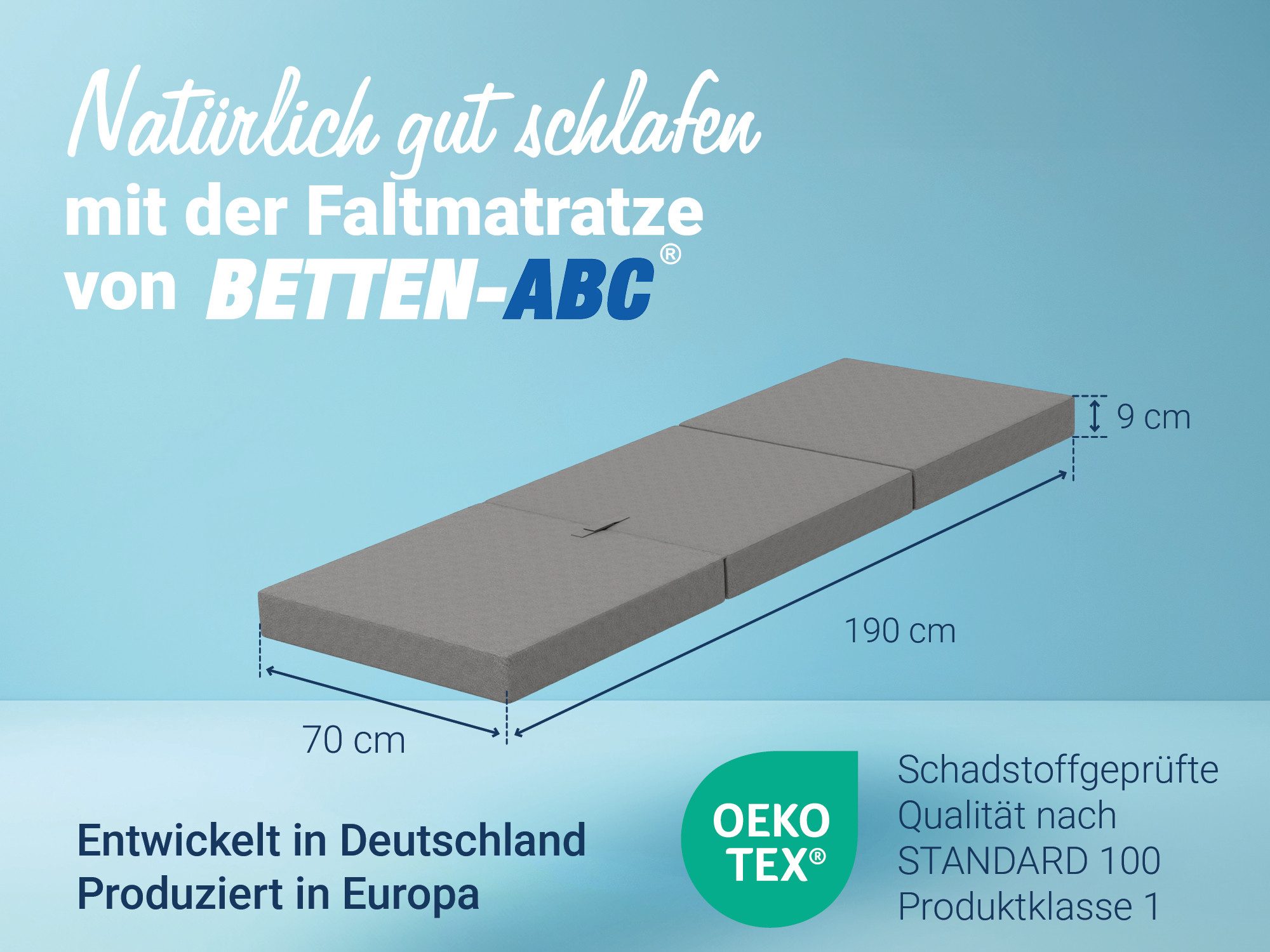 Klappmatratze Samba Faltmatratze, Sun Garden, 9 cm hoch günstig online kaufen