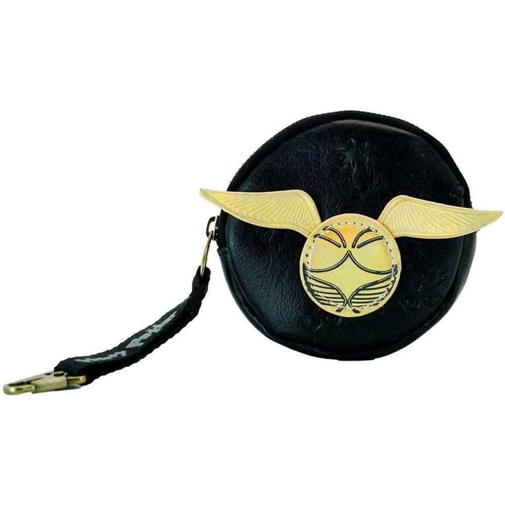 Karactermania Mini Geldbörse Harry Potter Snitch Cookie Portemonnaie kleiner Geldbeutel, Runde Form, ein Fach, Reißverschluss, Innenfutter