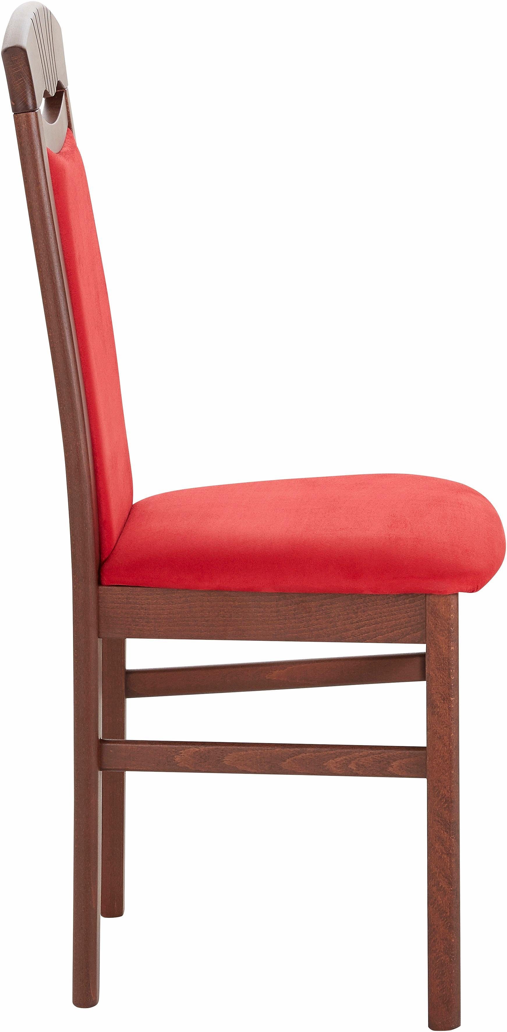 Home affaire Esszimmerstuhl Franz (Set, 2 St), strapazierfähige Microfaser, Gestell Buche natur oder weiß, Holzstuhl – Bild 5 von 5