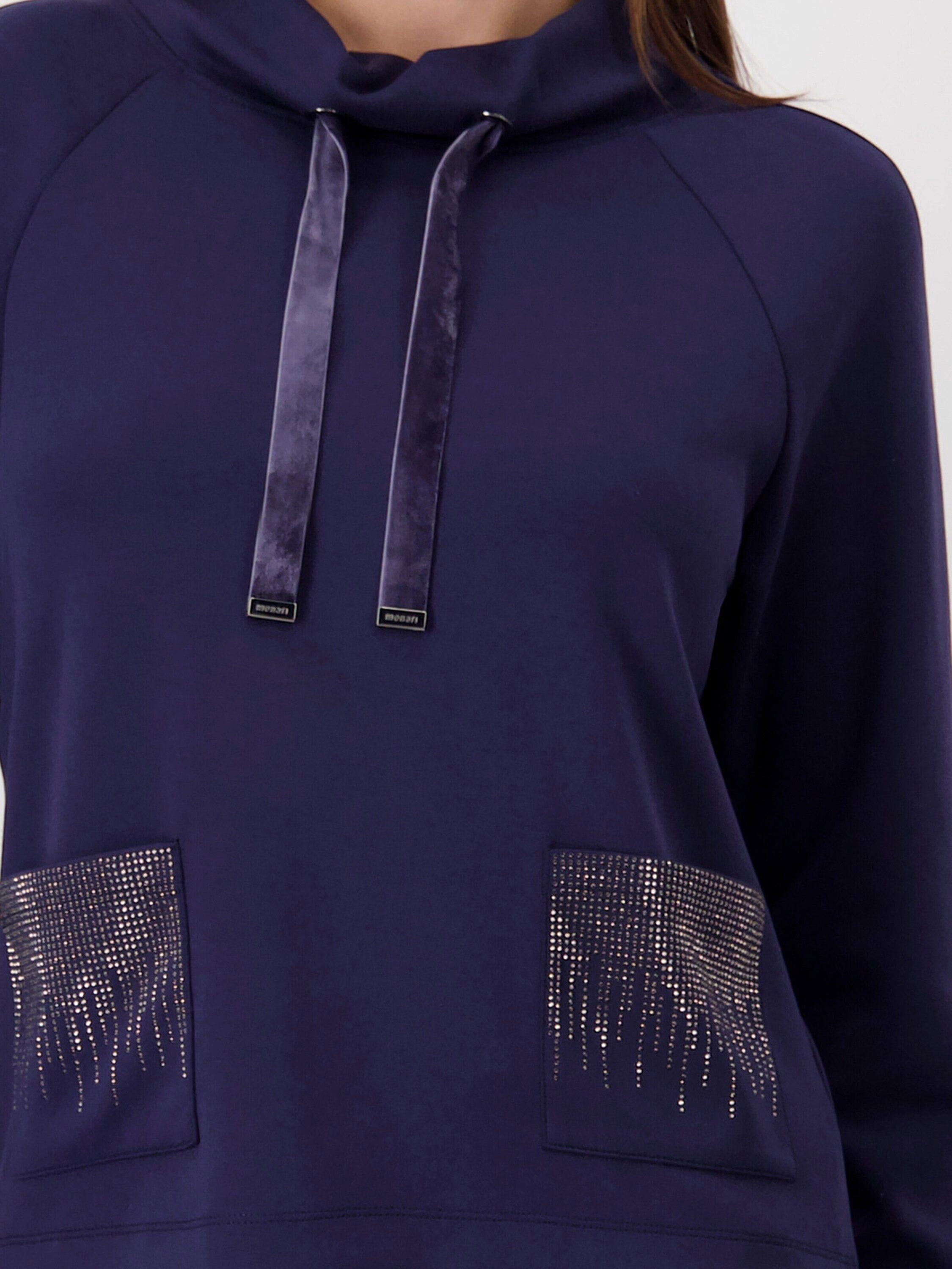 Monari Sweatshirt (1-tlg) Ziersteine