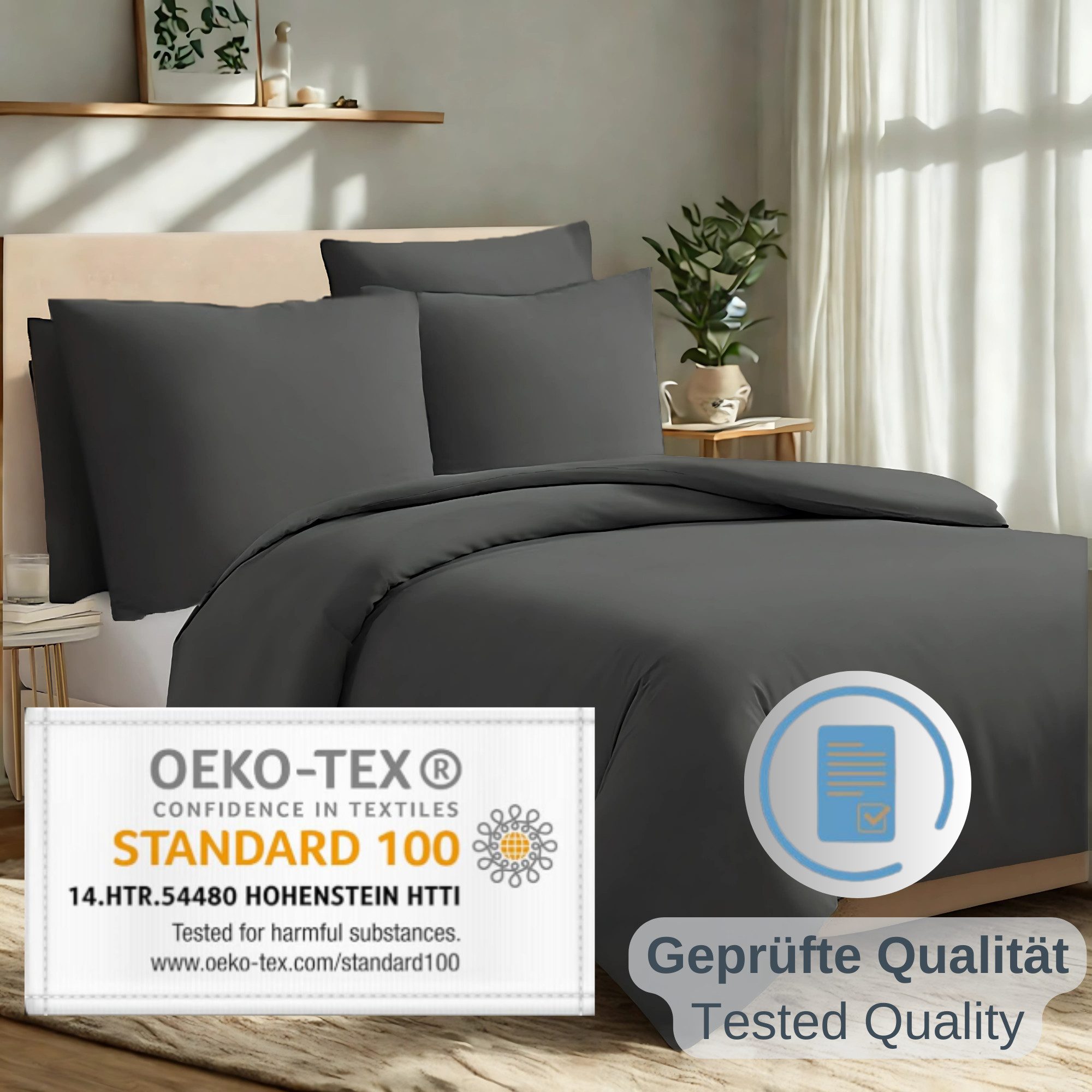 Komfortec Bettwäsche Premium, 135 x 200 bis 220 x 240 cm, 6 verschiedene Gr günstig online kaufen