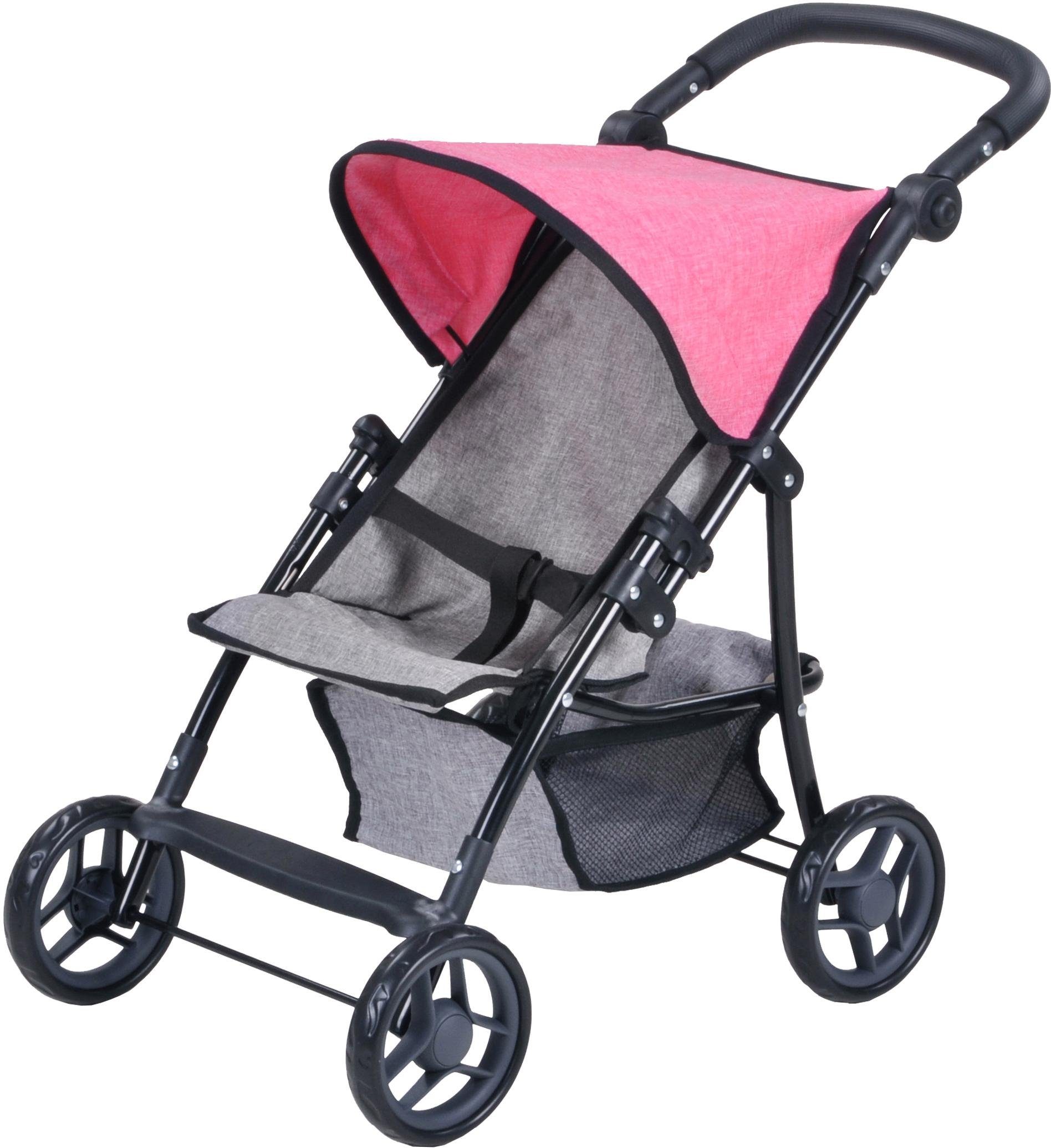 Knorrtoys® Puppenbuggy Liba - Jeans Grey günstig online kaufen
