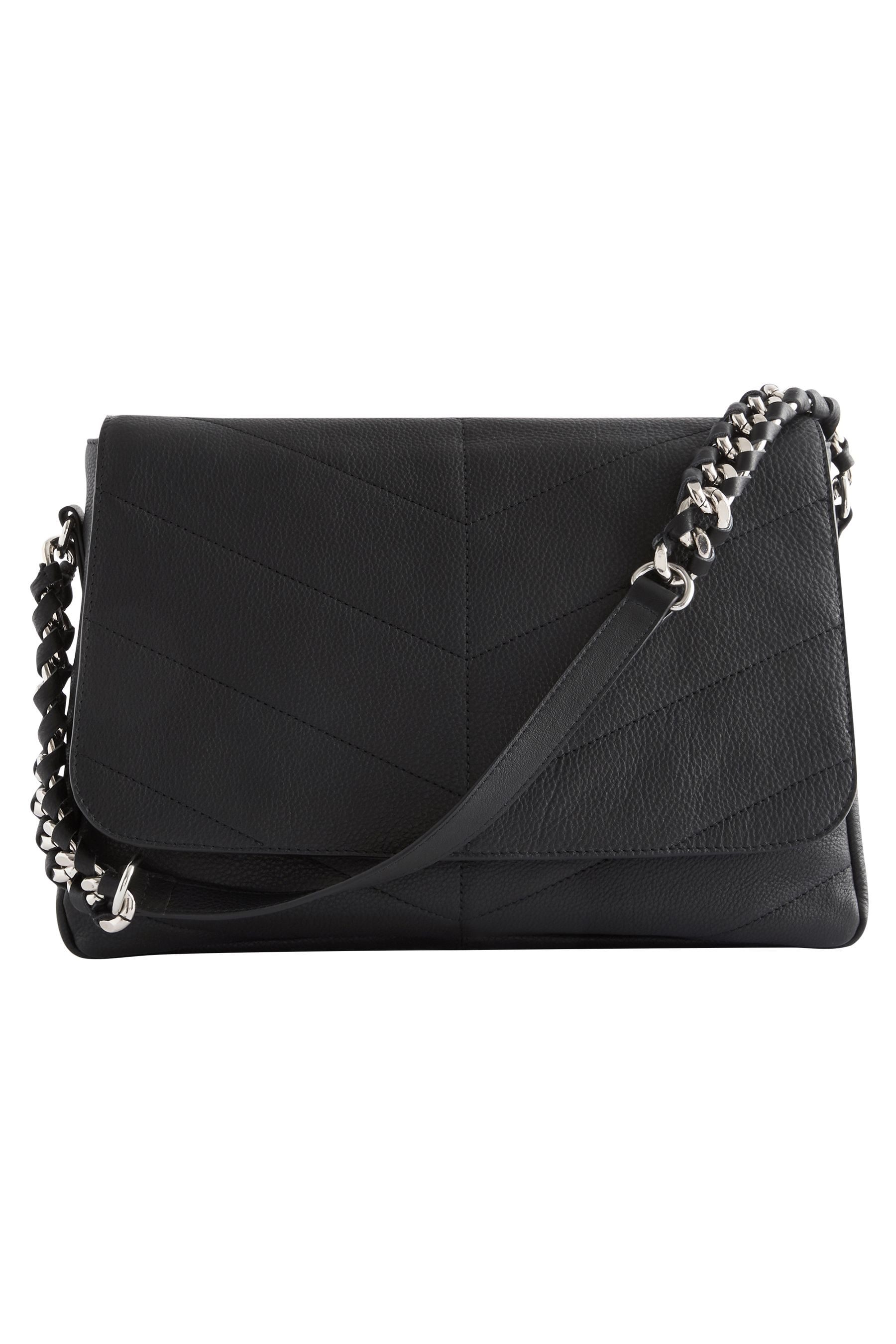 Next Schultertasche Gesteppte Schultertasche aus Leder günstig online kaufen