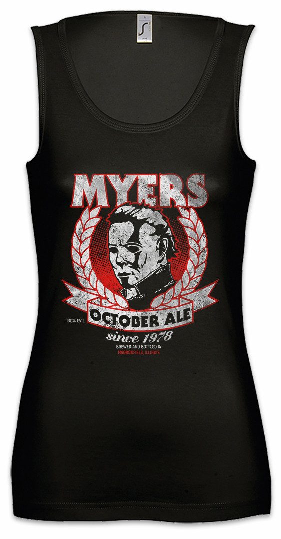 Tanktop Myers October Ale Ärmelloses Damen T-Shirt Halloween Horror Bier