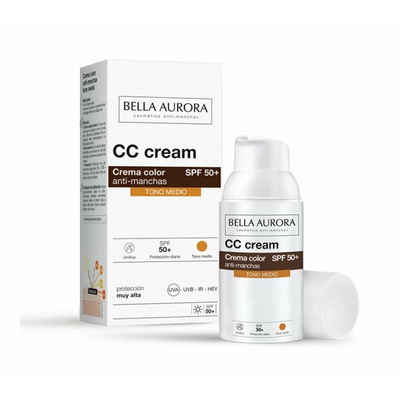 Bella Aurora Sonnenschutzpflege CC Cream Anti Dark Spots SPF50+ #medium 30ml