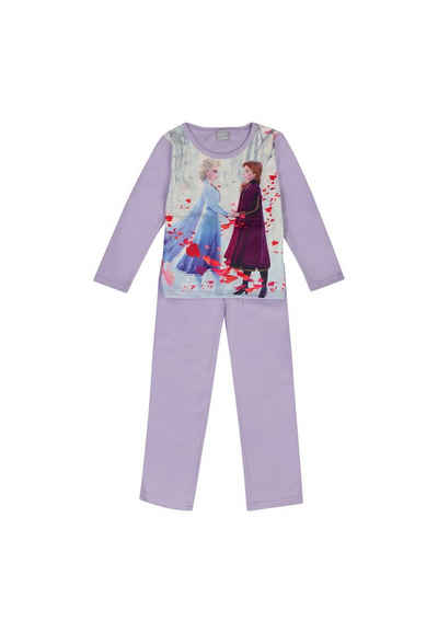 ONOMATO! Schlafanzug Frozen - Die Eiskönigin Schlafanzug Pyjama Shirt + Schlaf-Hose (2 tlg)