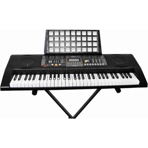 Clifton Home-Keyboard 61-Tasten Keyboard mit LC-Display (Set), mit Ständer