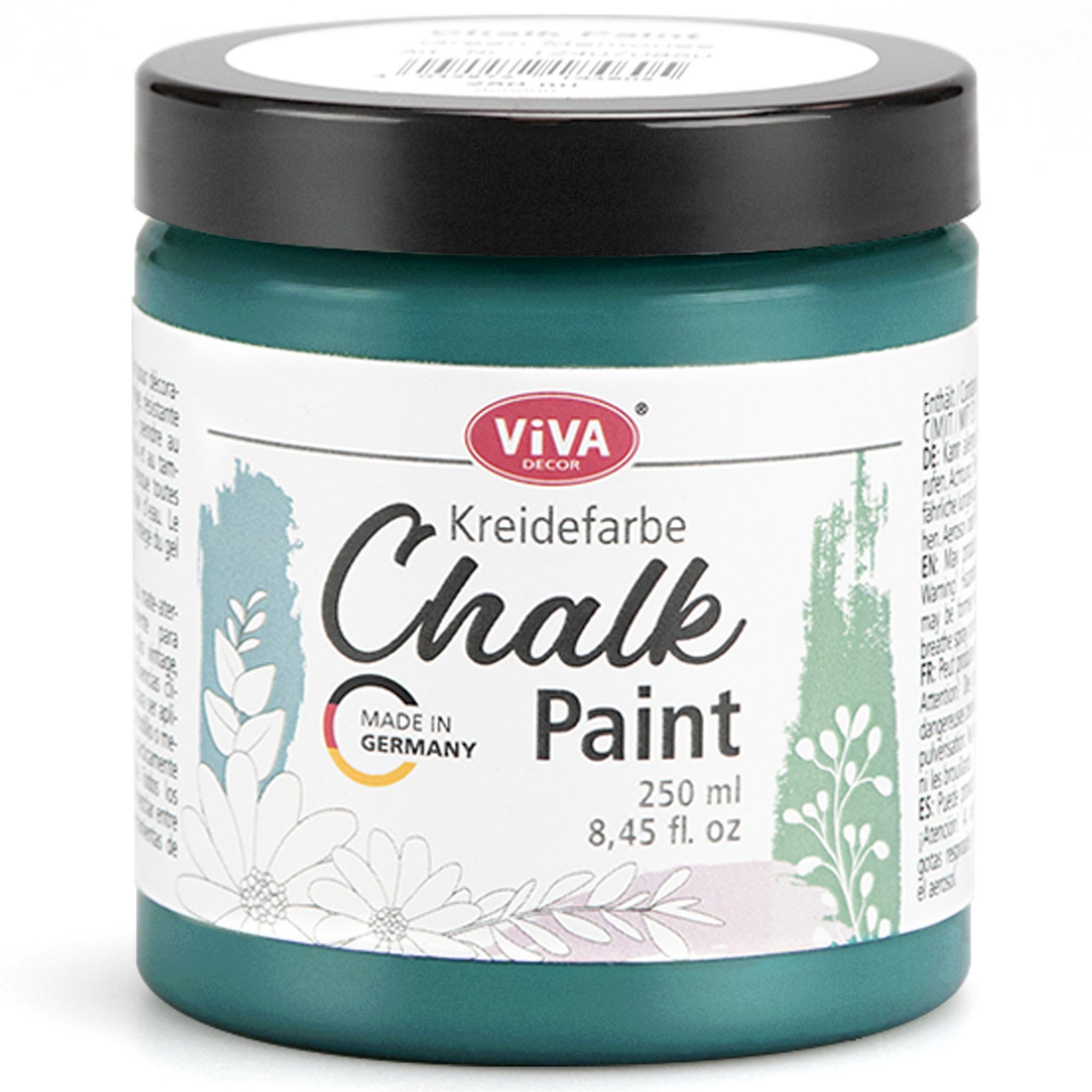 Viva Decor Kreidefarbe ViVA DECOR Chalk Paint - Kreidefarbe 250 ml - Green Petrol