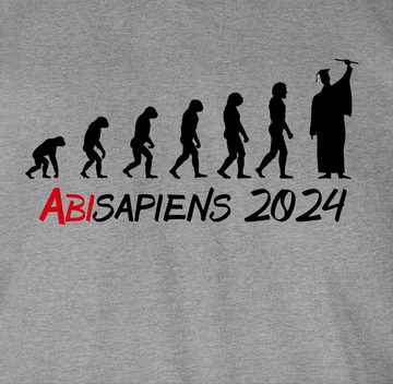 Shirtracer T-Shirt ABIsapiens 2024 Abitur & Abschluss 2024 Geschenk
