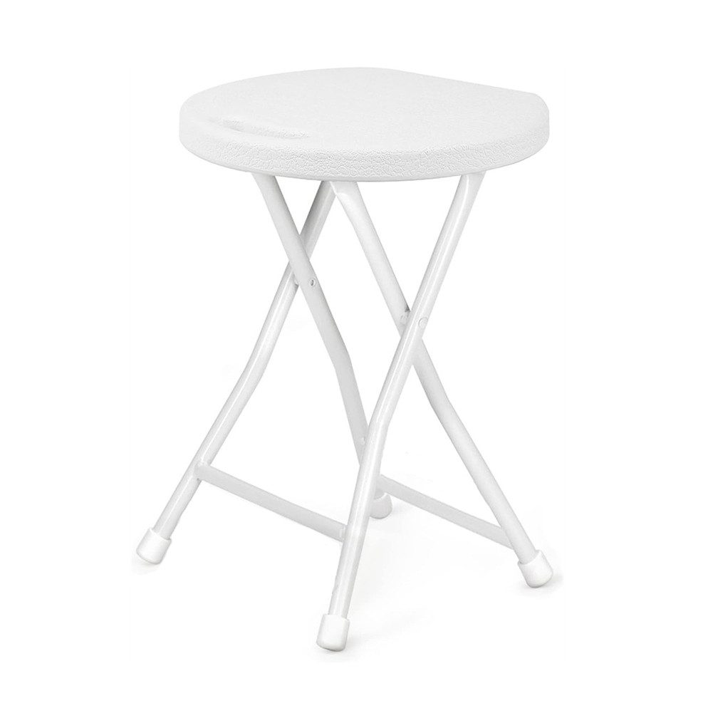 GarveeMore Klappstuhl Klappbar Rückenloser 18-Zoll Hocker Tragbarer mit Gri günstig online kaufen