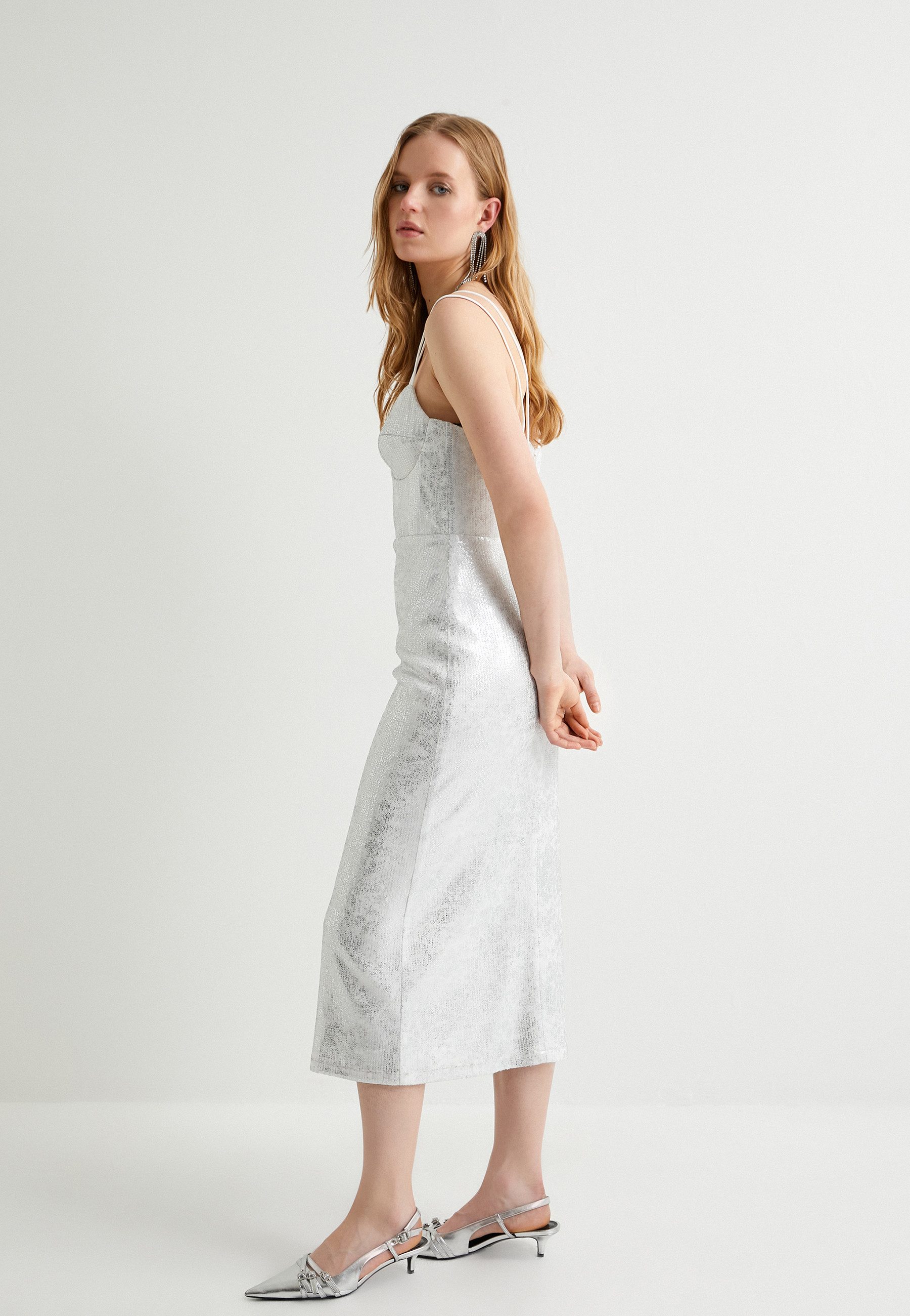 Midikleid Midi Länge Slip Kleid