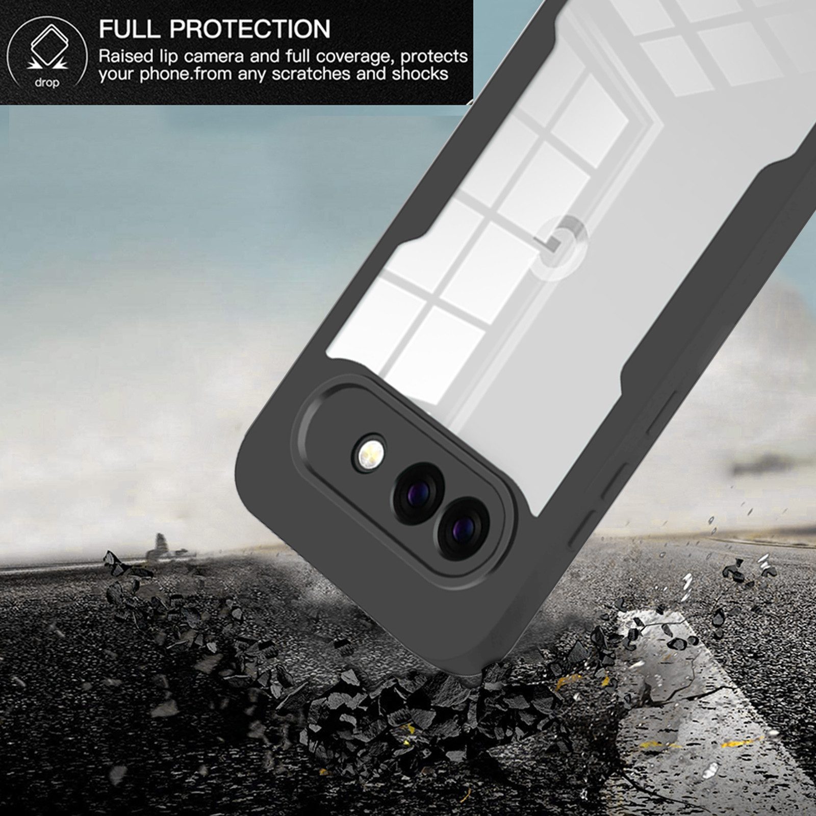 betterfon Handyhülle 360 Grad Schutzhülle für Google Pixel 10a - Full Body Case, Vollschutz Case mit integriertem Displayschutz und klarer Sicht – Bild 3 von 5