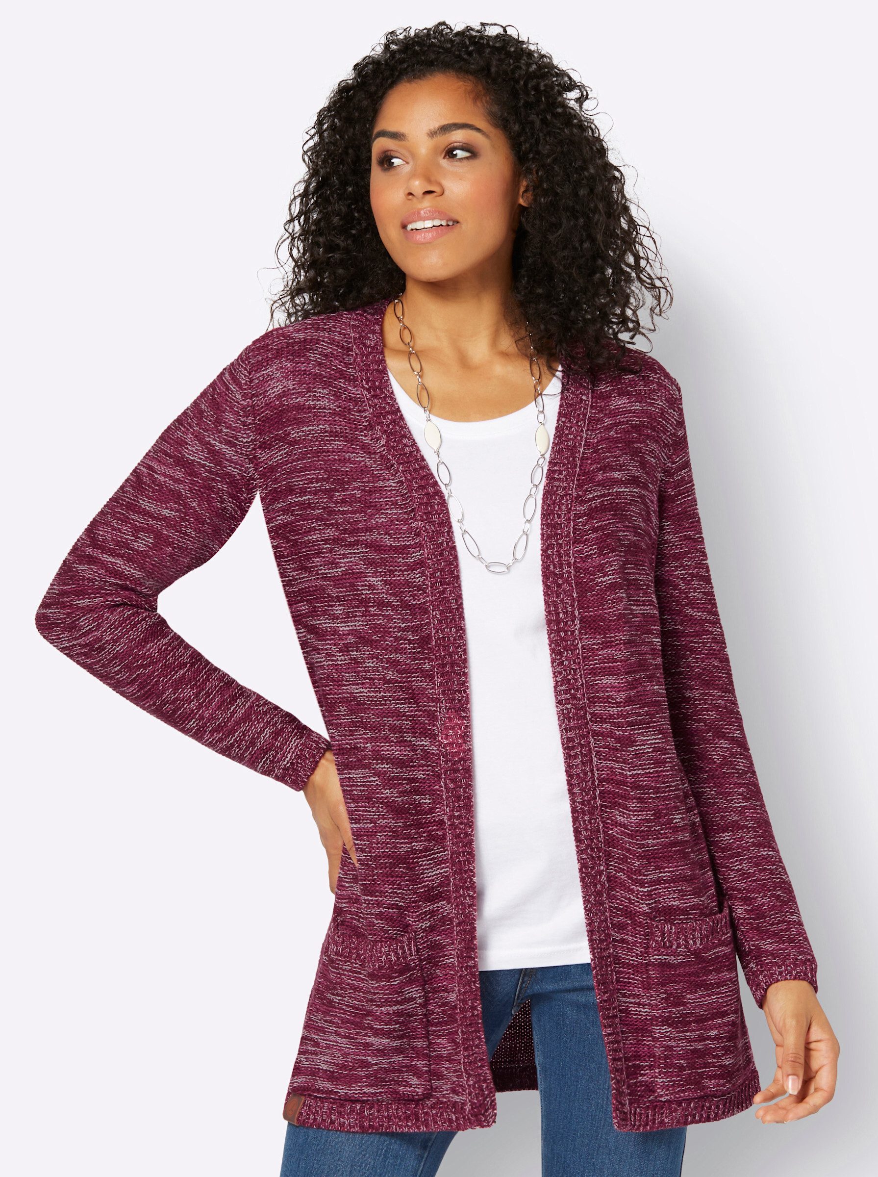 Witt Strickjacke Strickjacke Langarm Links-Strick günstig online kaufen