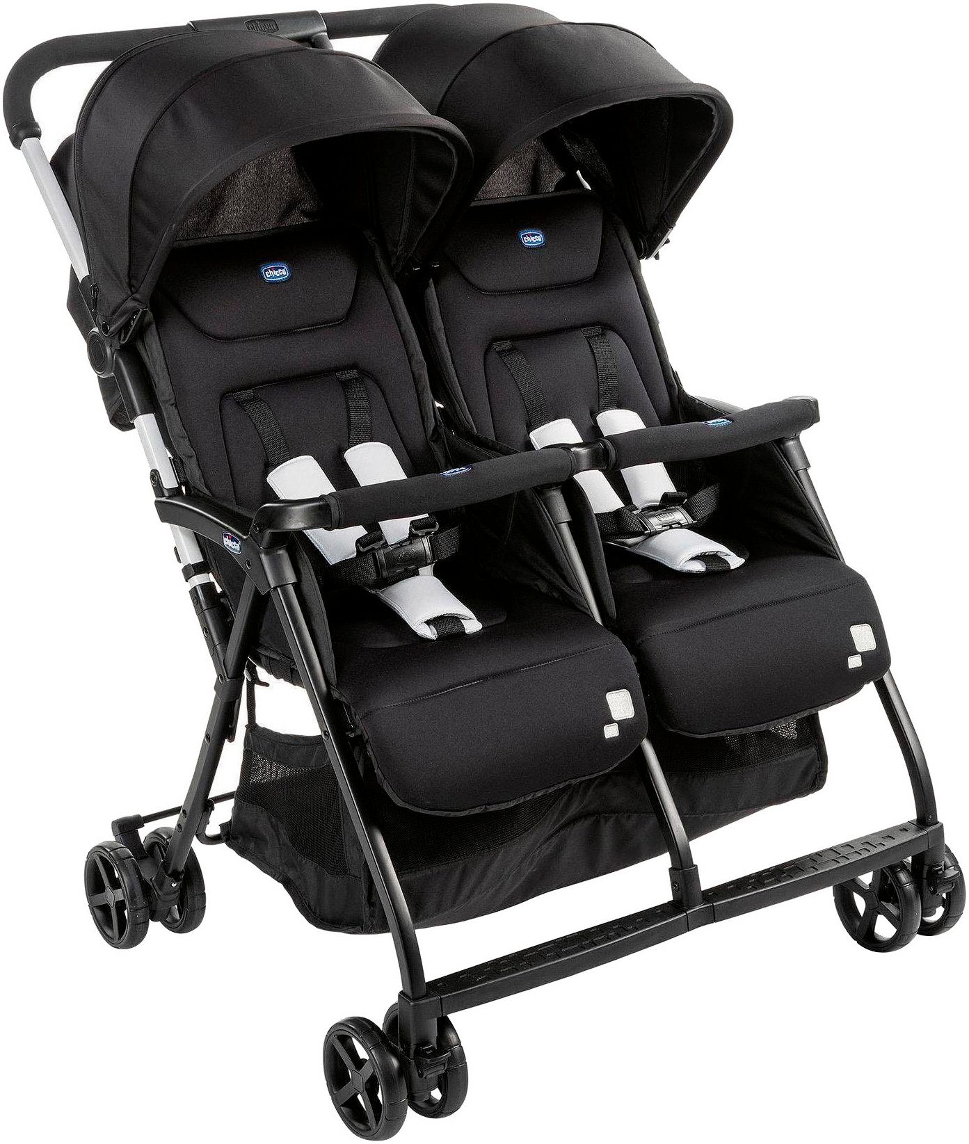 Chicco Zwillingsbuggy OHlalà Twin, Black Night, Zwillingskinderwagen