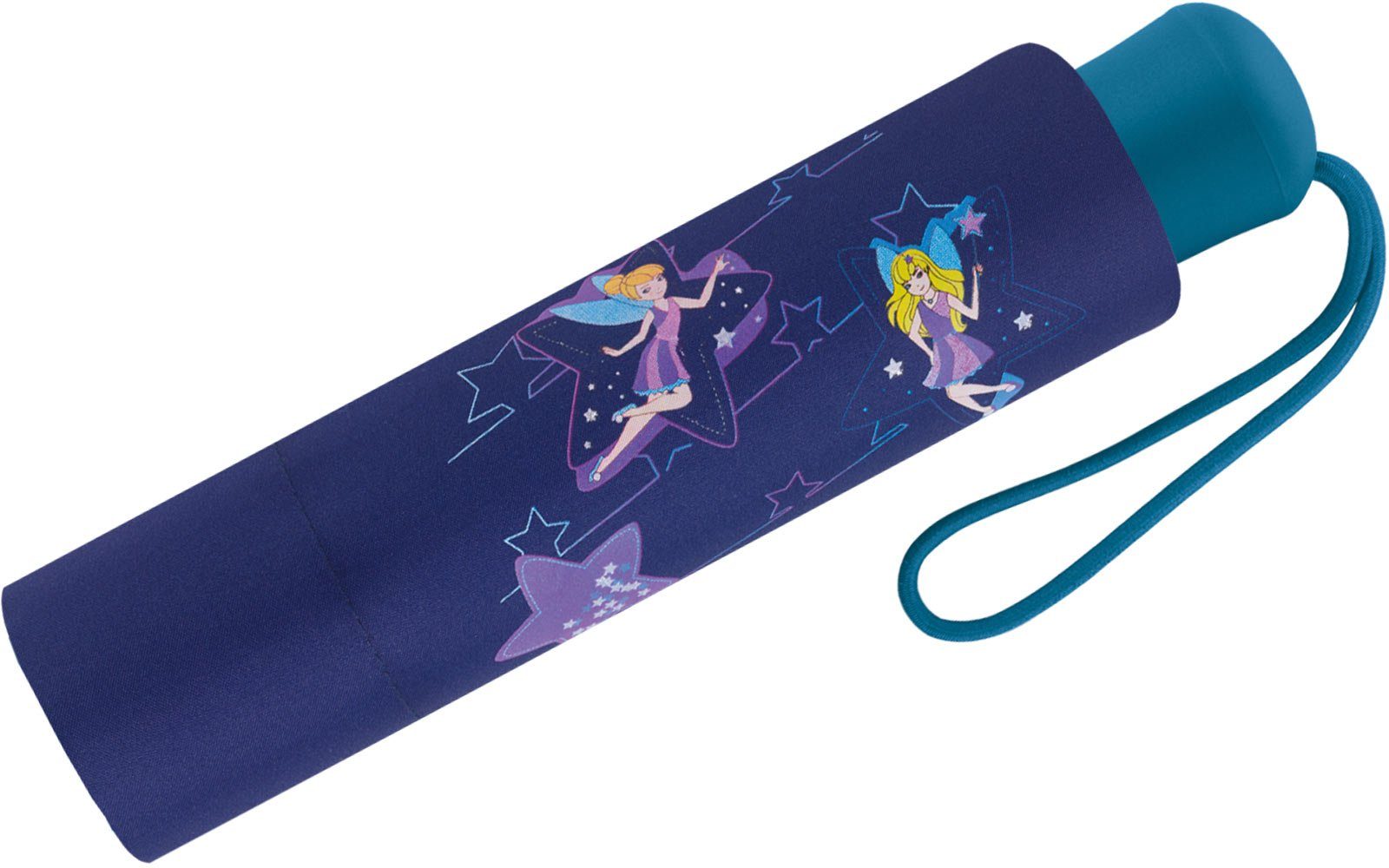 Scout Taschenregenschirm Mini Kinderschirm reflektierend bedruckt, extra leicht für Kinder gemacht