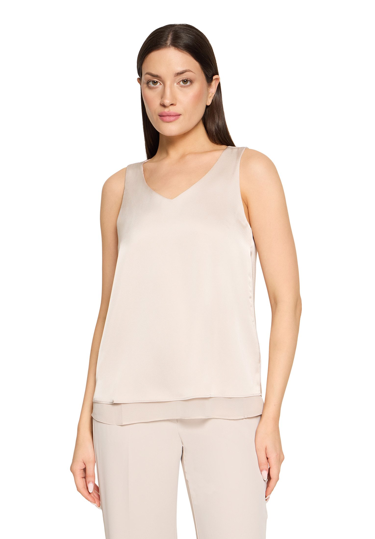 Blusentop Damen unifarben