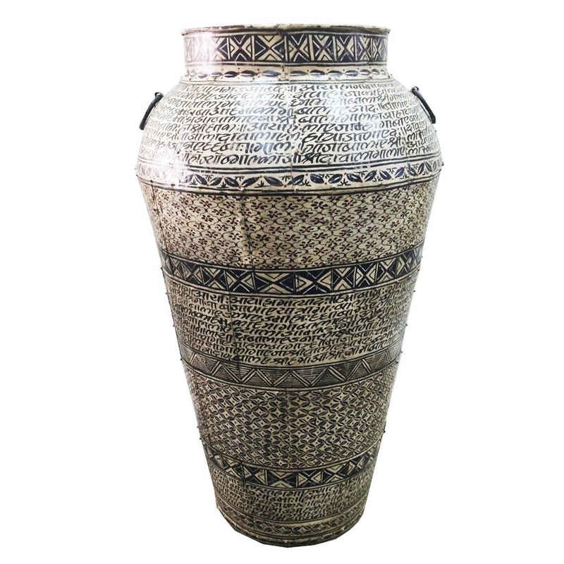 Marrakesch Orient & Mediterran Interior Dekovase Große Vintage Vase, Dekovase, Standvase, Handarbeit