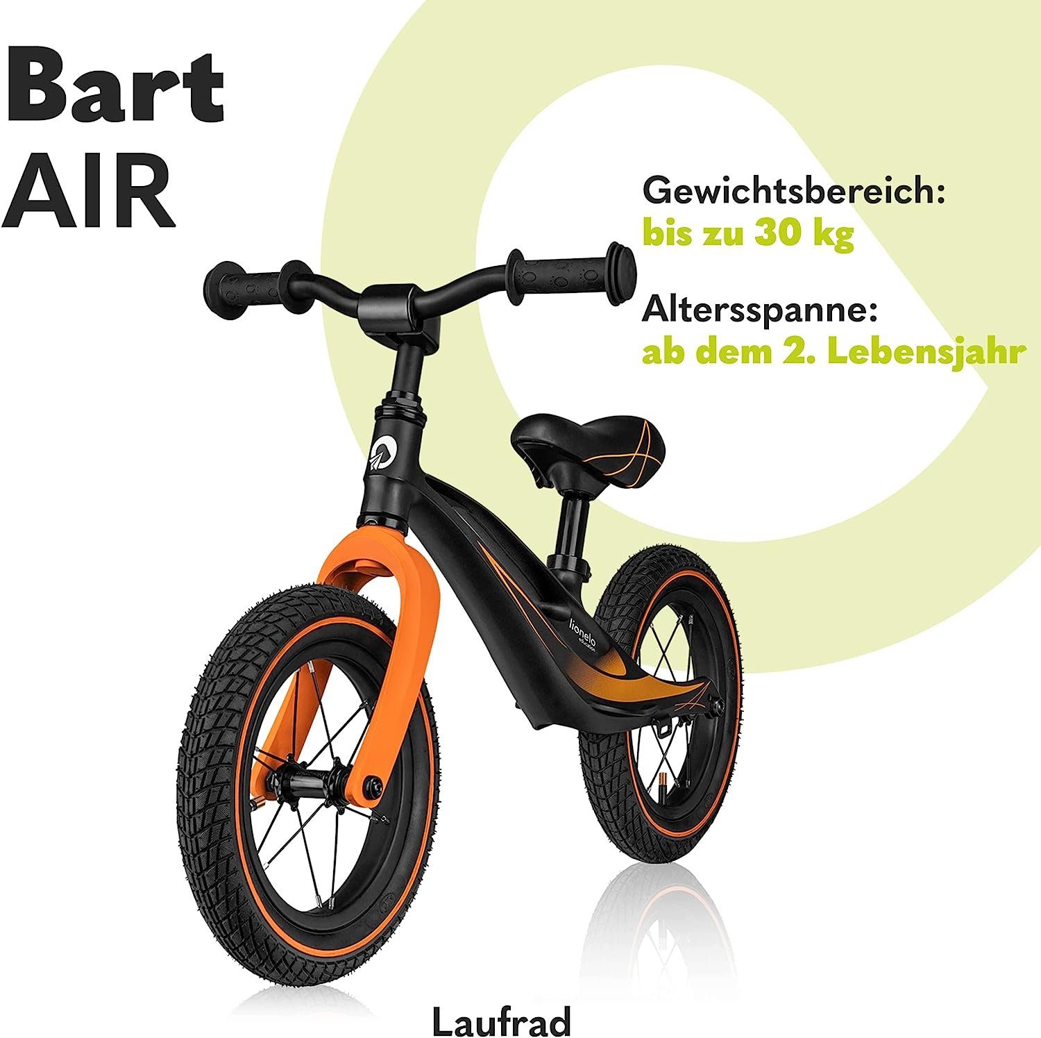 lionelo Fahrrad-Laufrad Bart Air (Set, Geländerad, Schlüssel, Lenkerabdeckung, Benutzerhandbuch), bis zu 30 kg Magnesiumrahmen 12 Zoll Räder – Bild 2 von 5