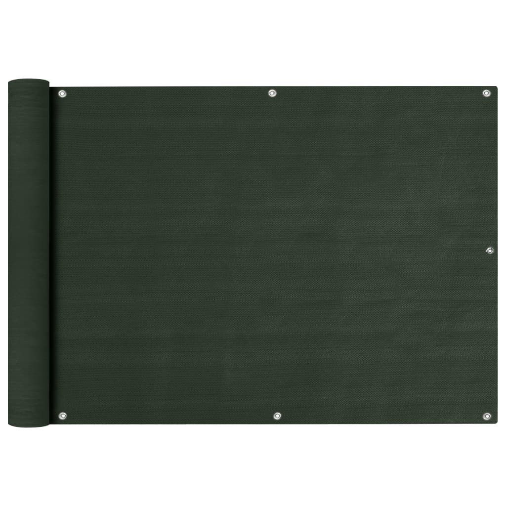 Seitenmarkise Sichtschutz Windschutz Sonnenschutz Seitenmarkise Dunkelgrün 75x600 cm