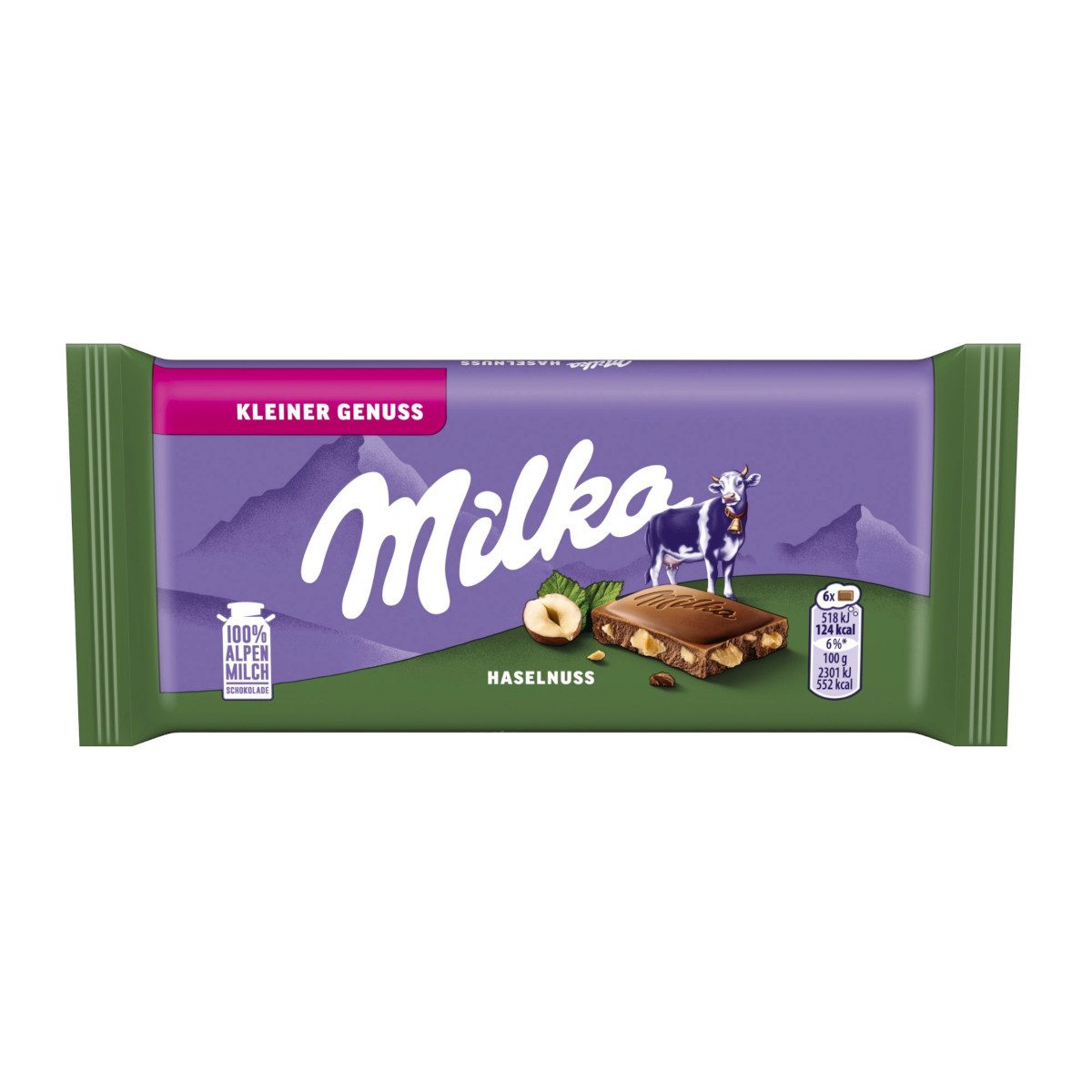 MILKA Schokolade, Milka die kleine Haselnuss Schokoladentafel Packung 45g