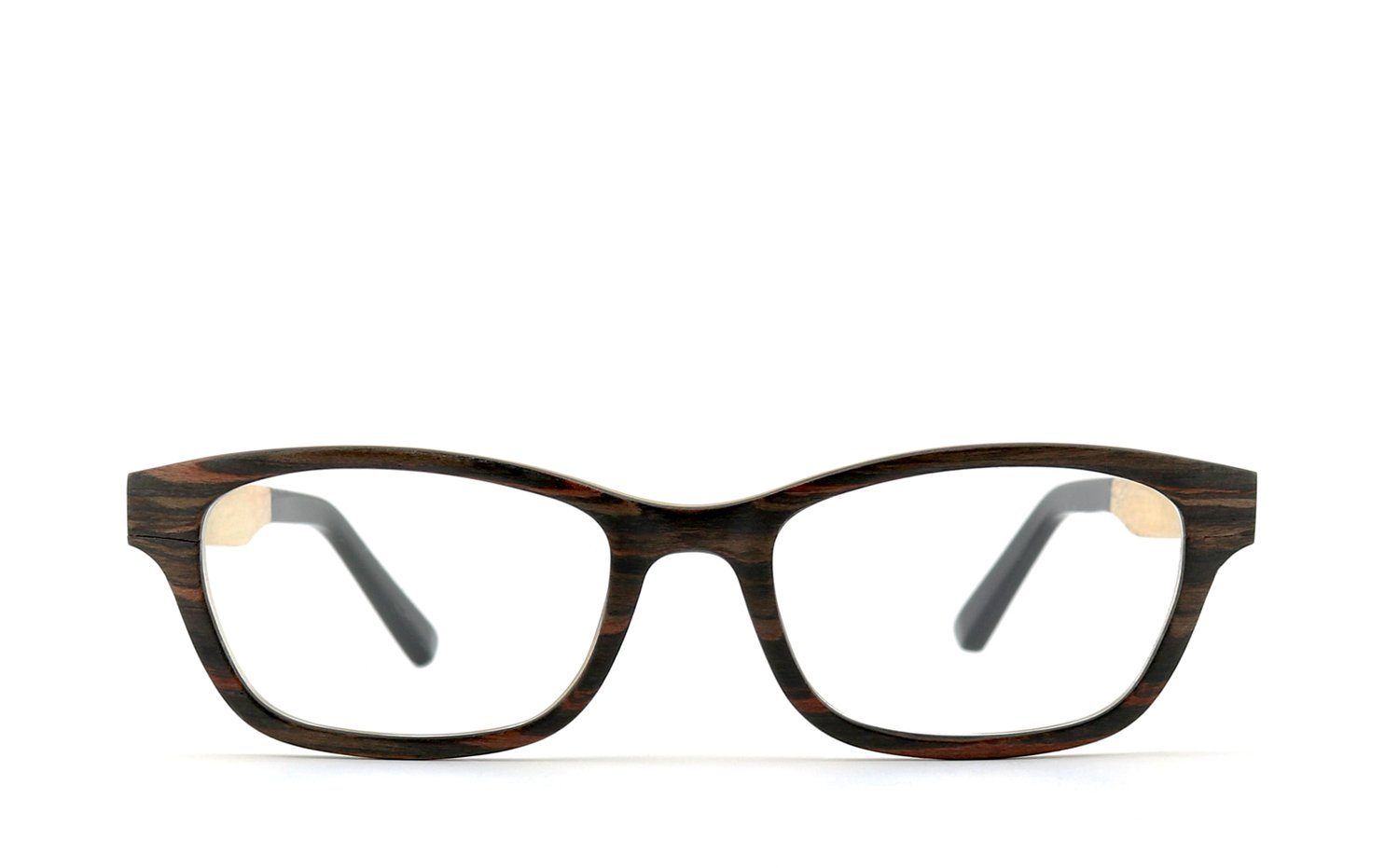 COR Brille COR011 Holzbrille, Bügel mit Flex-Scharnieren