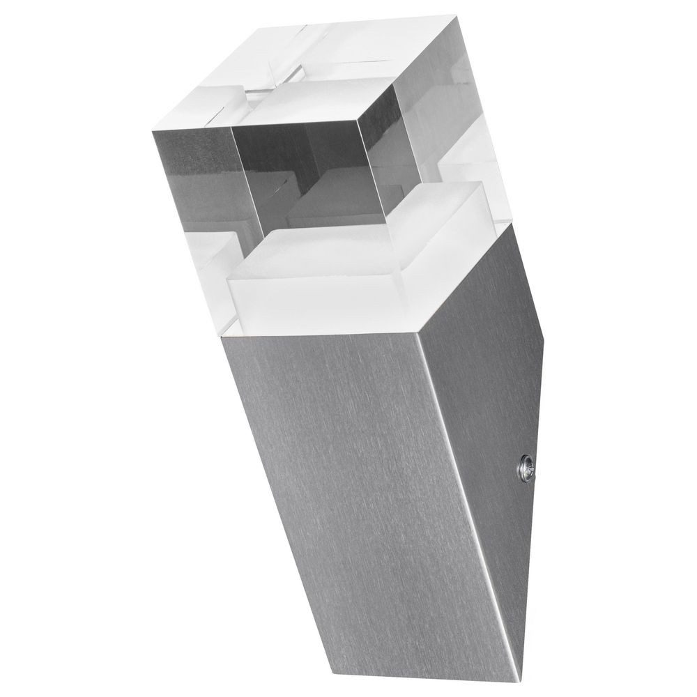 Ledvance Außen-Wandleuchte LED Wandleuchte Endura in Silber 4,5W 400lm IP44 angewinkelt, LED