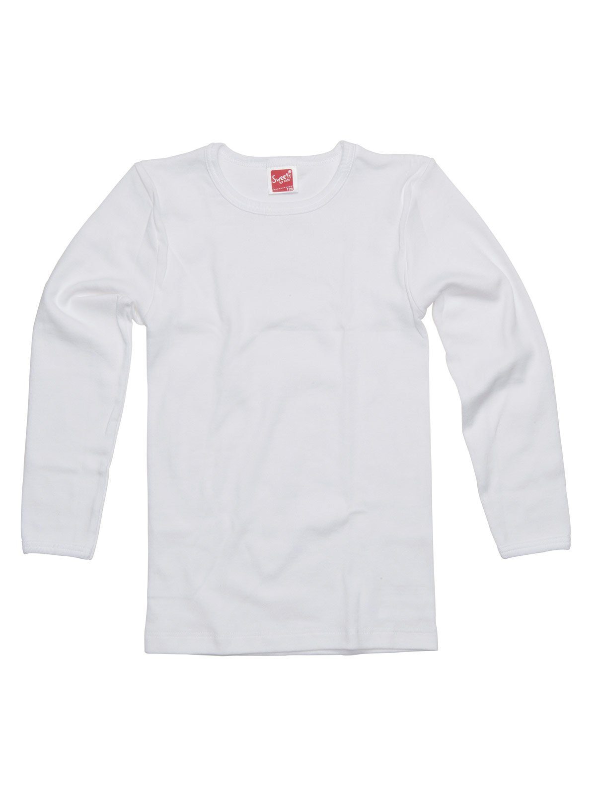 hohe 1-St) Winterwäsche Kinder Shirt Markenqualität (Stück, Achselhemd for Kids weiss Sweety