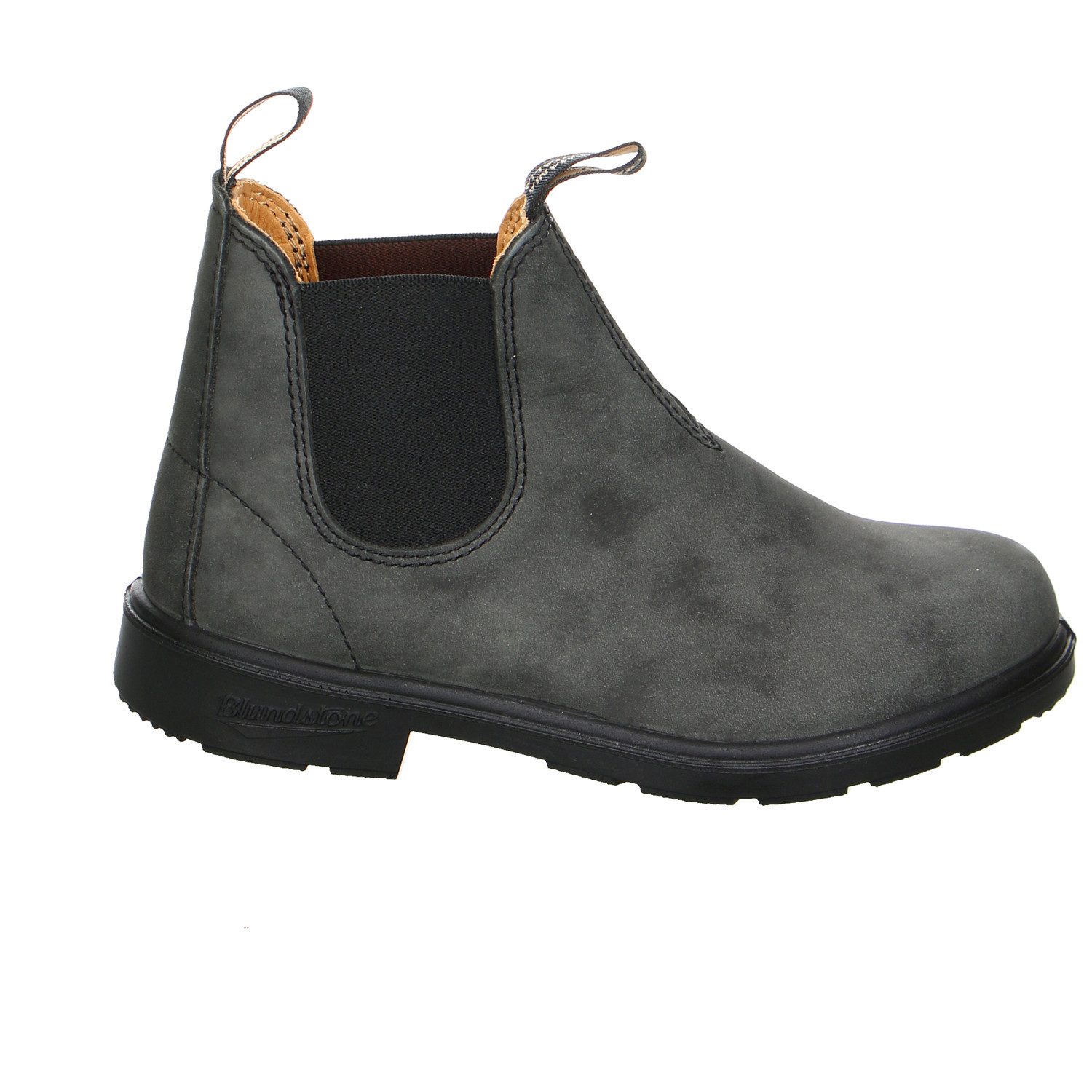 Blundstone Elastic Sided Fettleder Schnürstiefel Mädchen grau Stiefelette