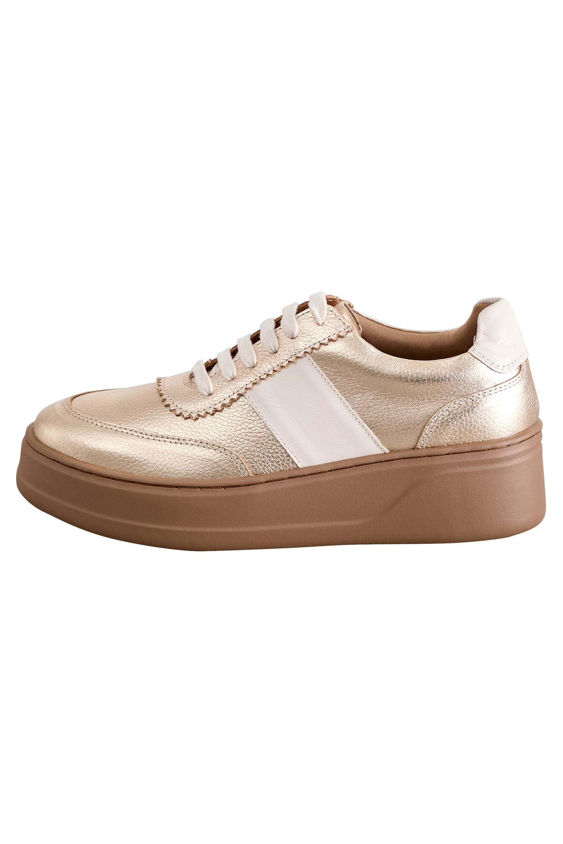 Next Signature Schnürsneaker, Keilabsatz, Premium-Leder Sneaker (1-tlg)