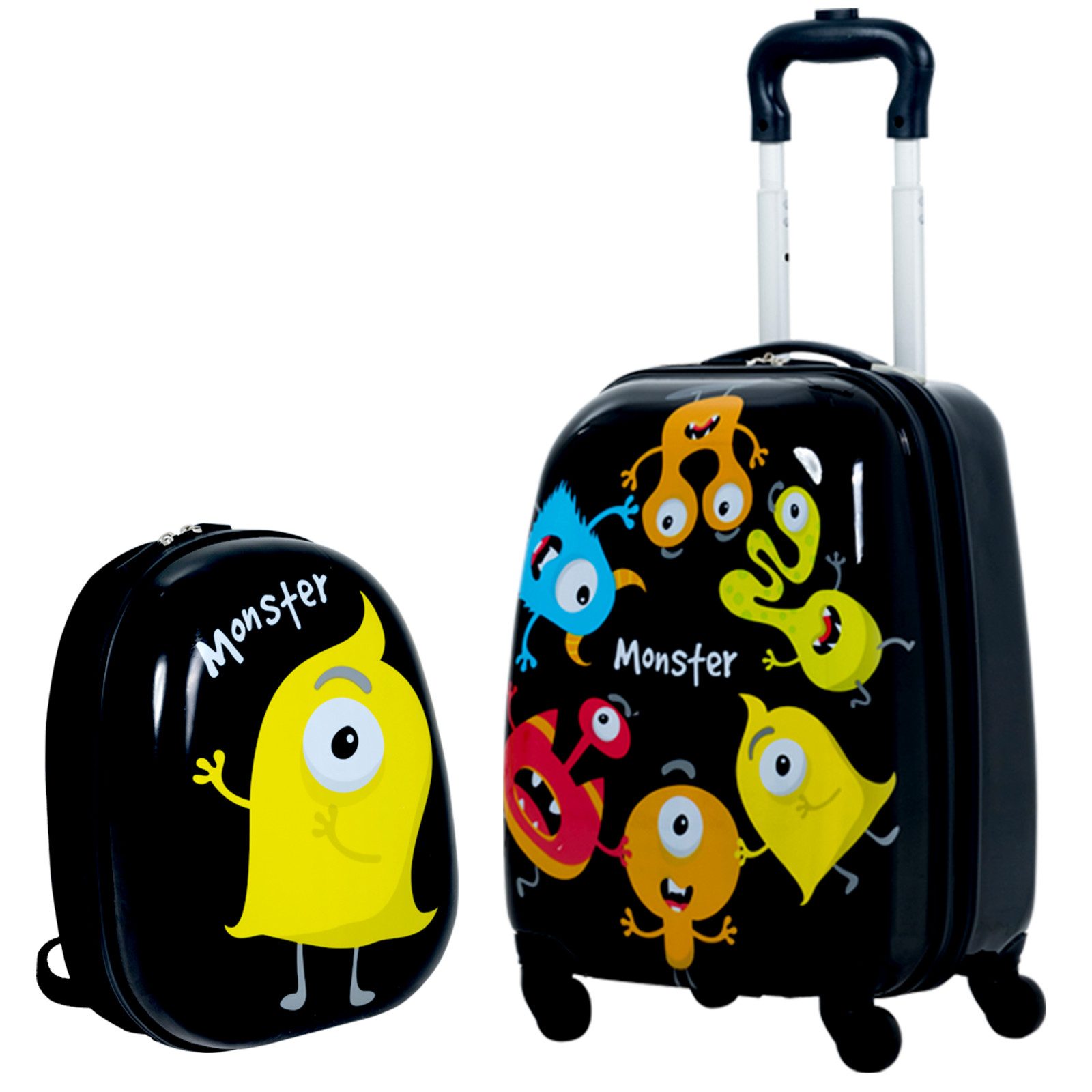 COSTWAY Kinderkoffer 2tlg Kinderkoffer, mit Rucksack