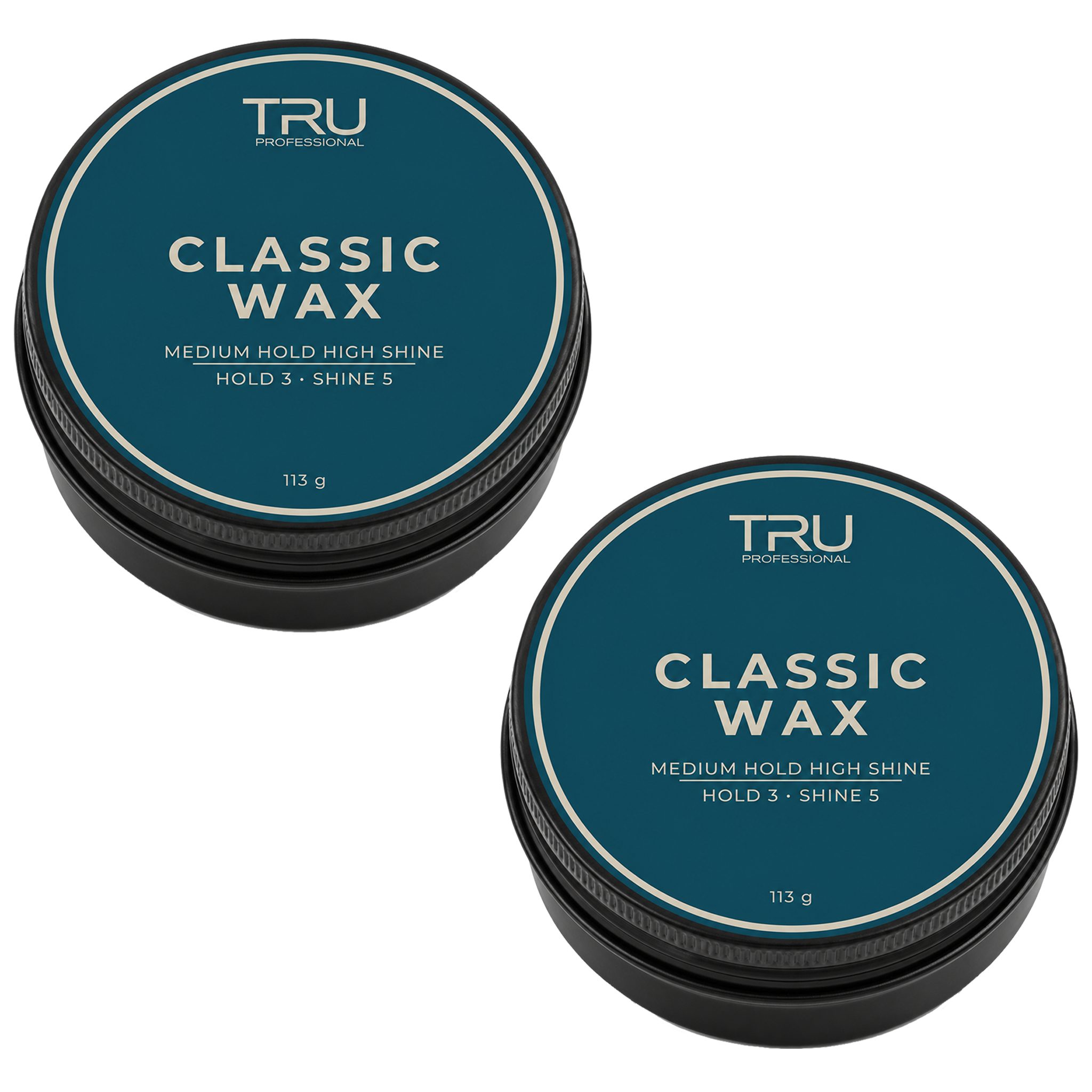 TRU Haarwachs Classic Wax, 2-tlg., je 113 g, Wasserbasiert