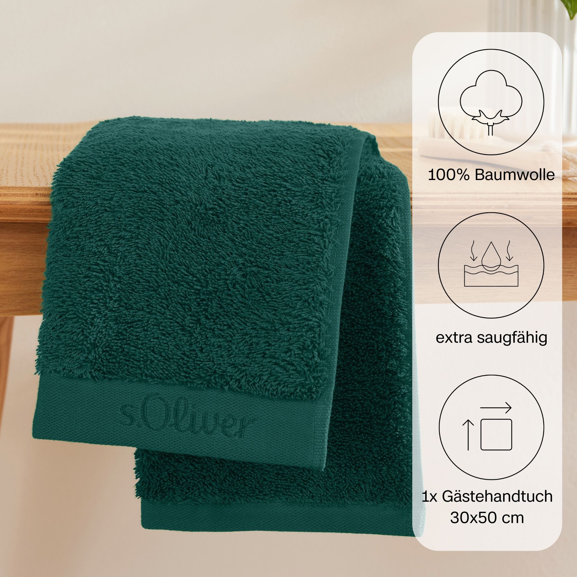 s.Oliver Gästehandtuch s.Oliver, Premium Qualität, 600 gr/m², auch als Sets günstig online kaufen
