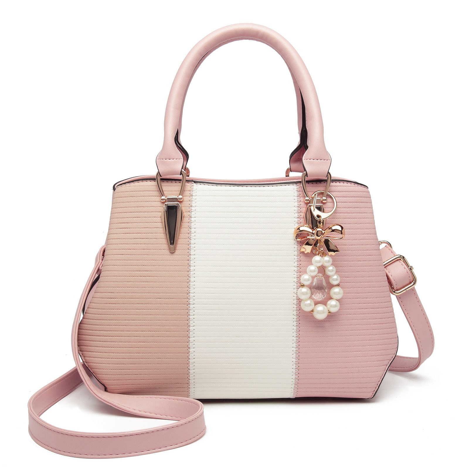 Henkeltasche Handtasche Damen Mittelgroß Tasche Multicolor Elegant Henkeltasche