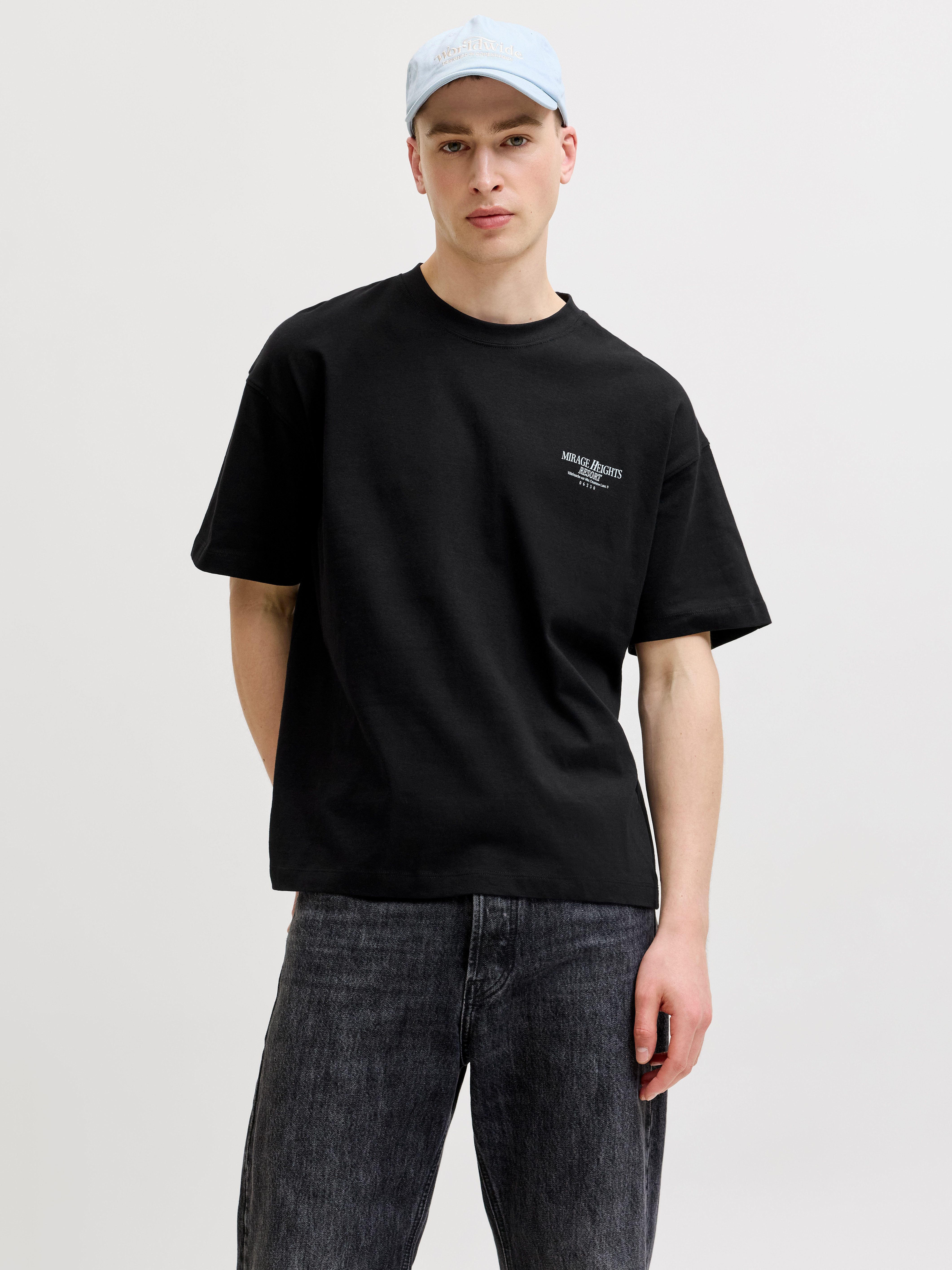 Kurzarmshirt JORSANREMO BACK TEE SS CREW NECK LN