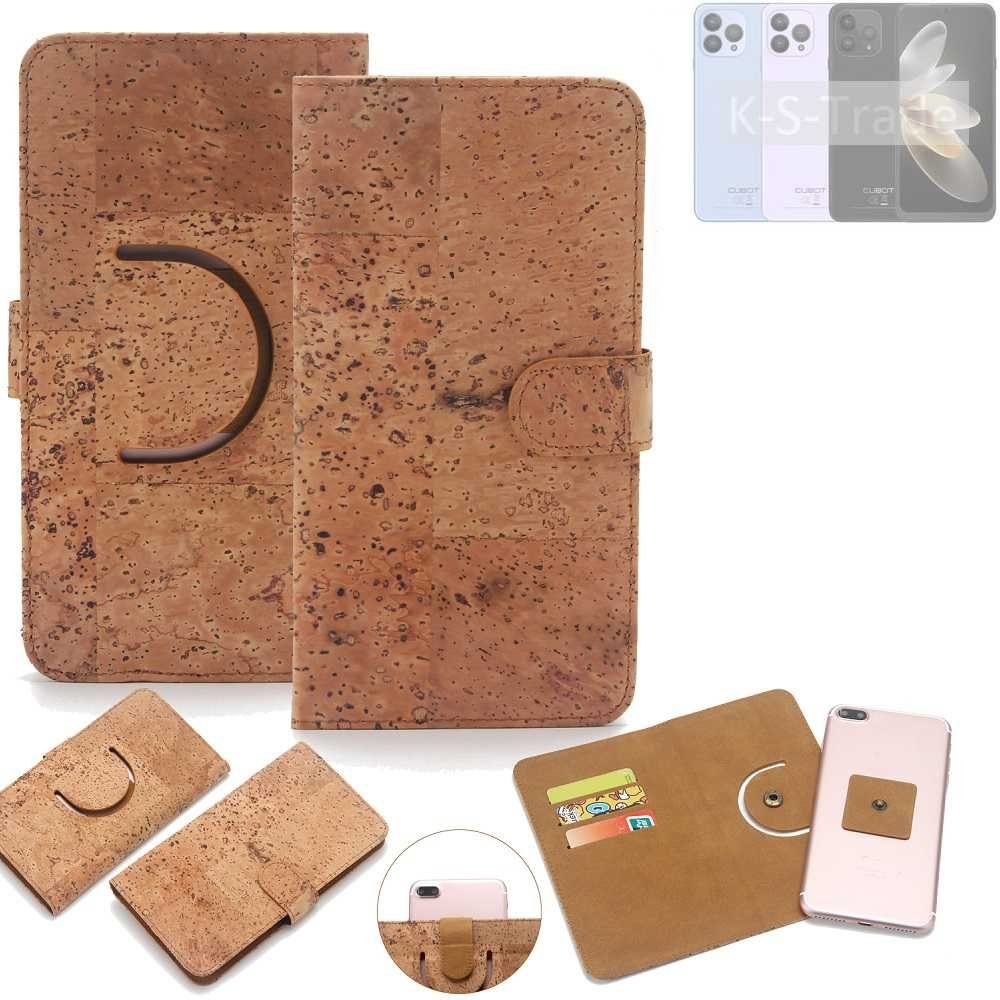 K-S-Trade Handyhülle für Cubot P80, Handy-Hülle Schutz-Hülle Handyhülle Schutzhülle Korkhülle
