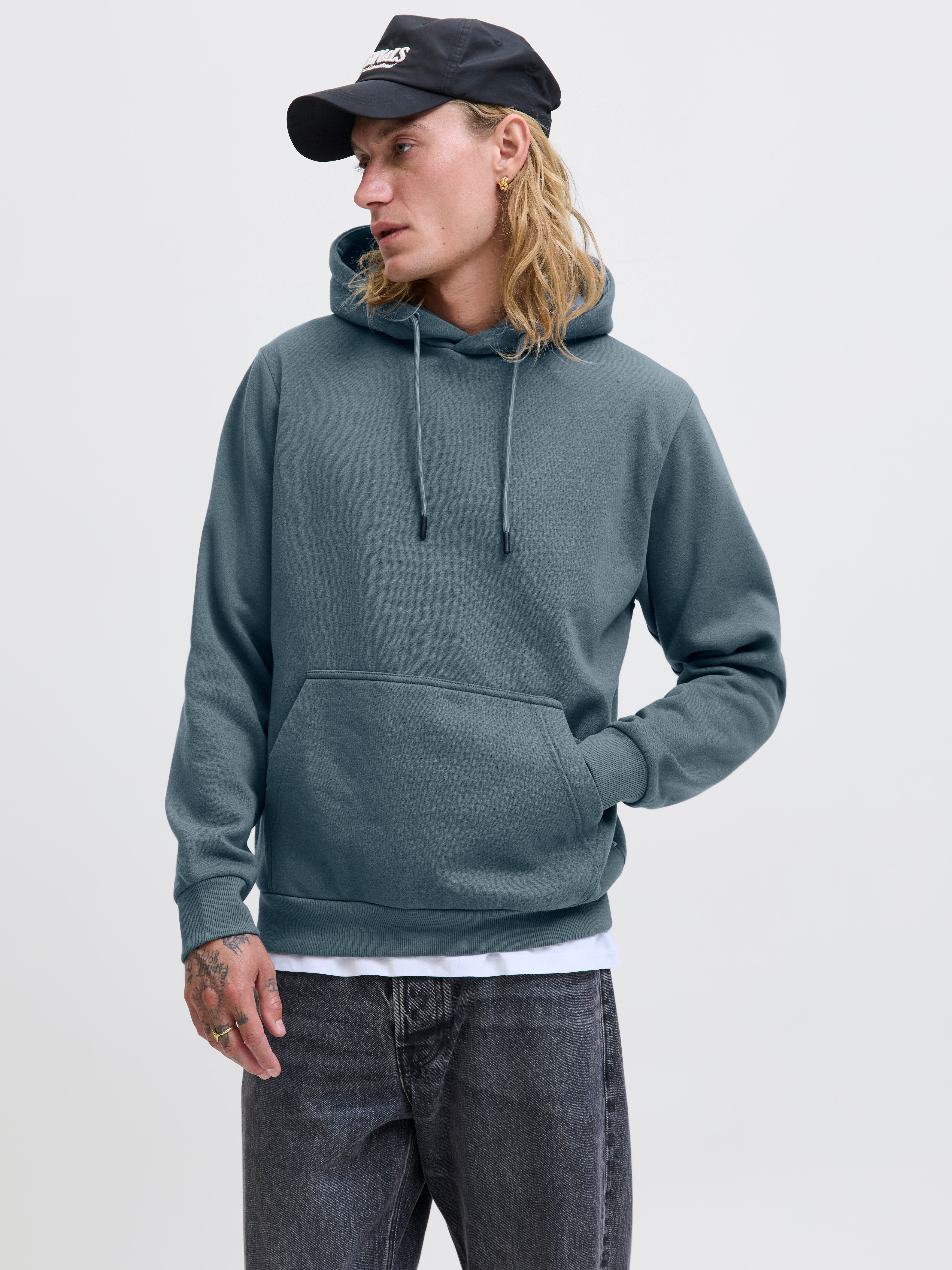Jack & Jones Kapuzensweatshirt JJEBRADLEY SWEAT HOOD NOOS mit Känguru Tasch günstig online kaufen