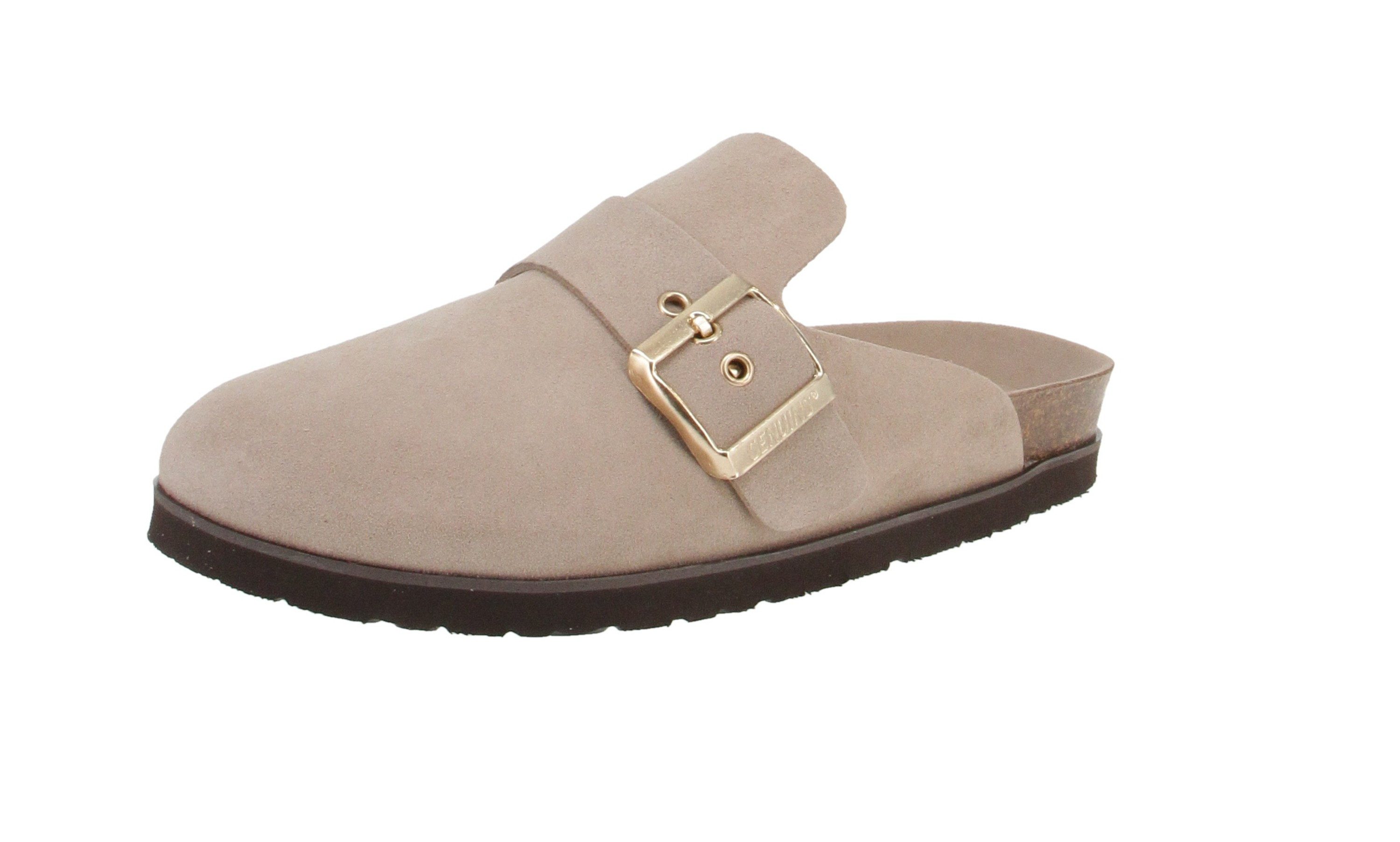 GENUINS Genuins G104346 Izar Velour - Damen Взуття Домашнє взуття - Sand Hausschuh