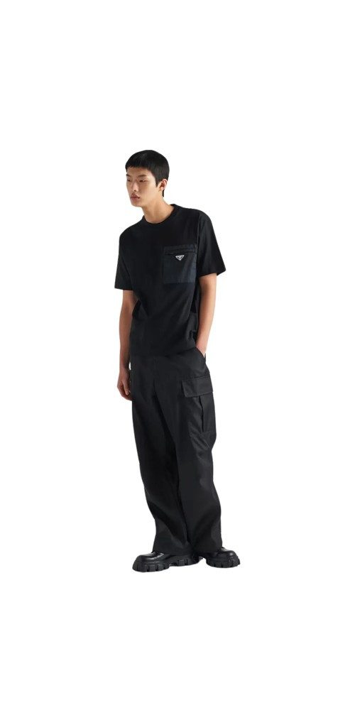 PRADA Print-Shirt Prada Black Re-Nylon and günstig online kaufen