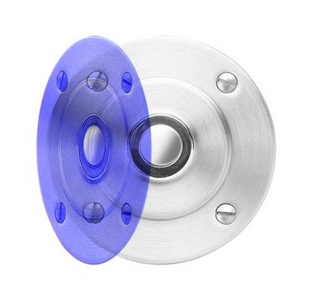 GROTHE Türklingelknopf, Klingeltaster Messing messing Aufputz rund 30 mm