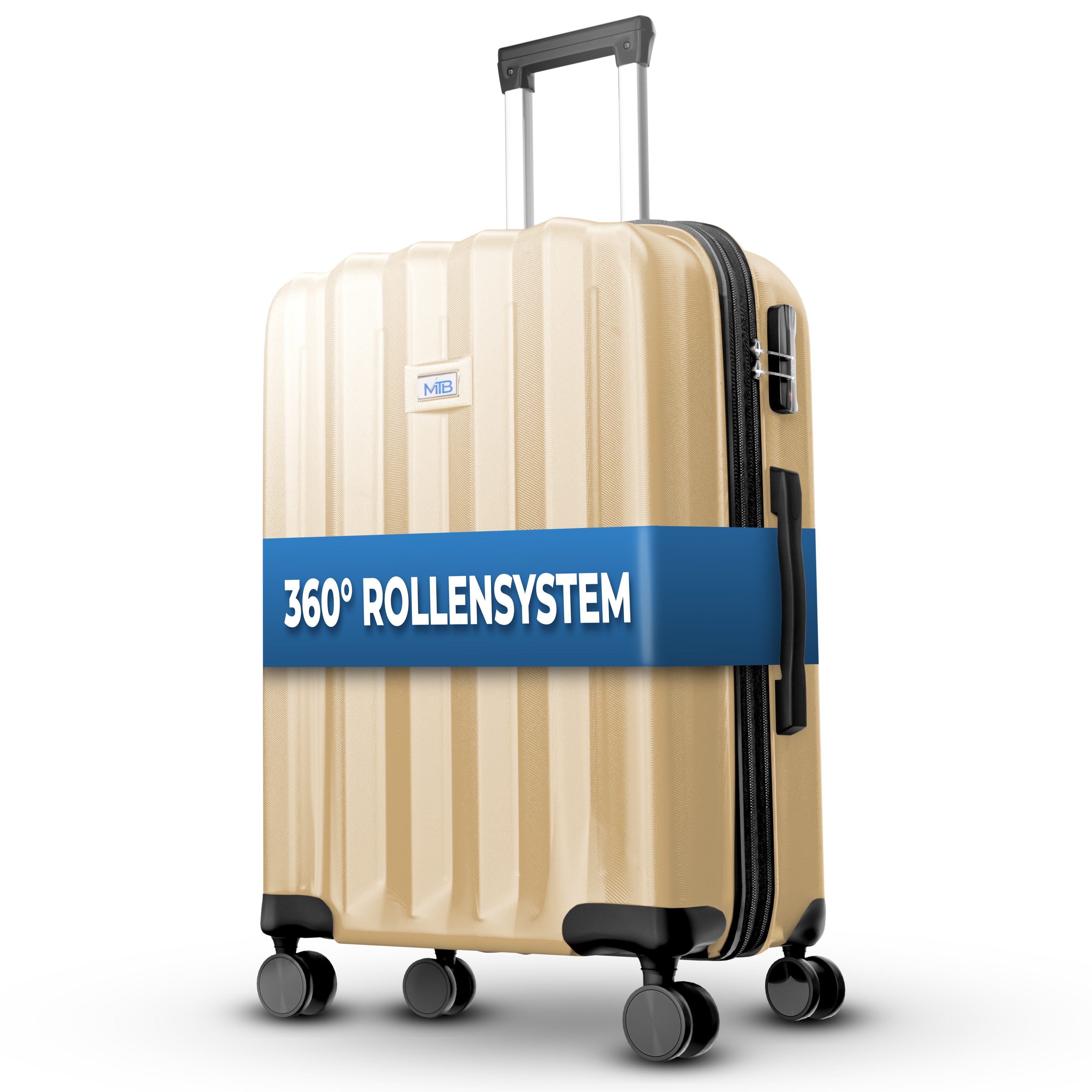 My Travel Bag Koffer Hartschalen-Trolley Reisekoffer Trolley Tasche Rollkoffer ABS 75cm, Dehnungsfuge für bis zu 20% mehr Volumen