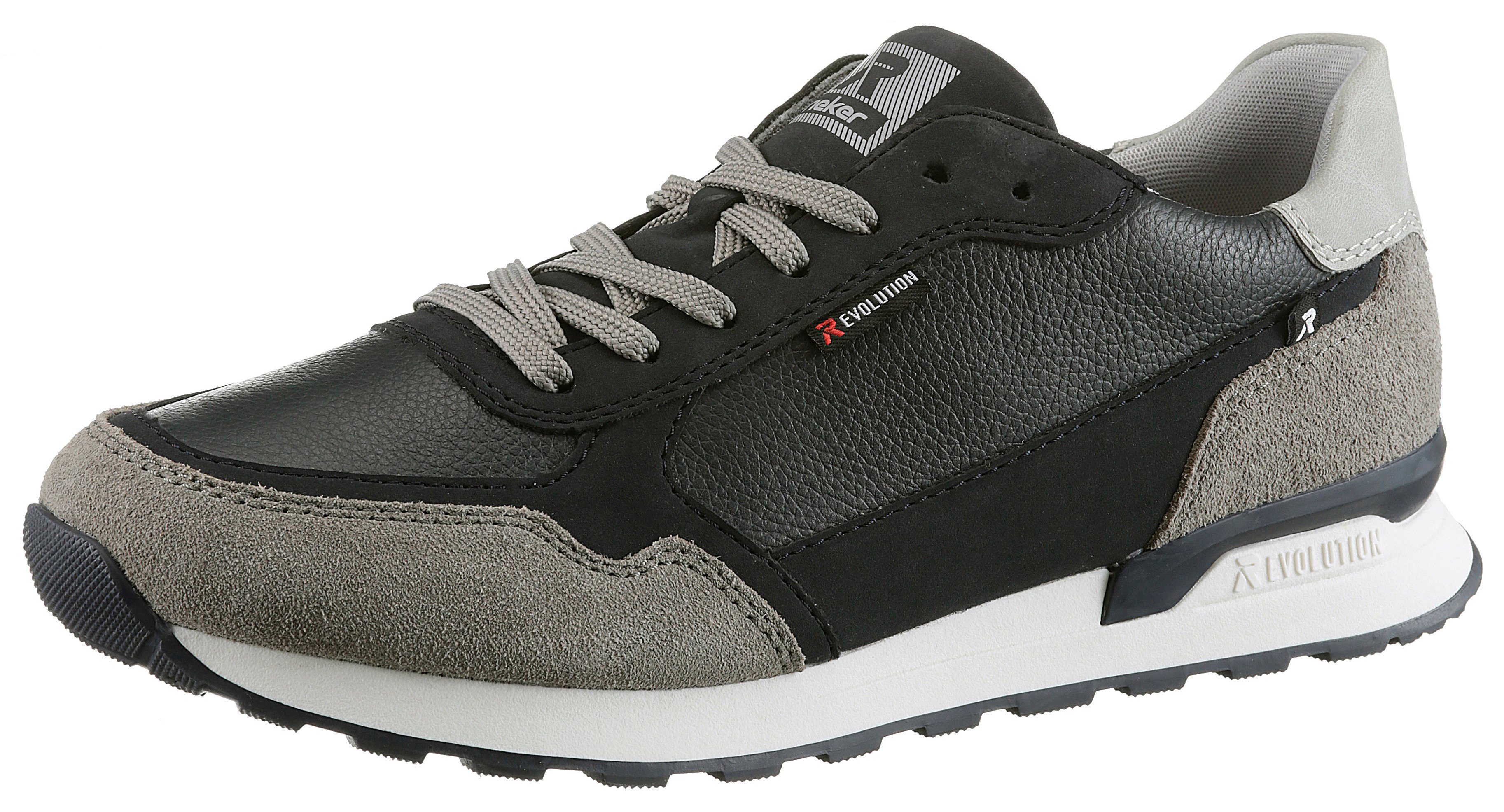 Rieker EVOLUTION Sneaker mit gepolstertem Schaftrand, Freizeitschuh, Halbschuh, Schnürschuh