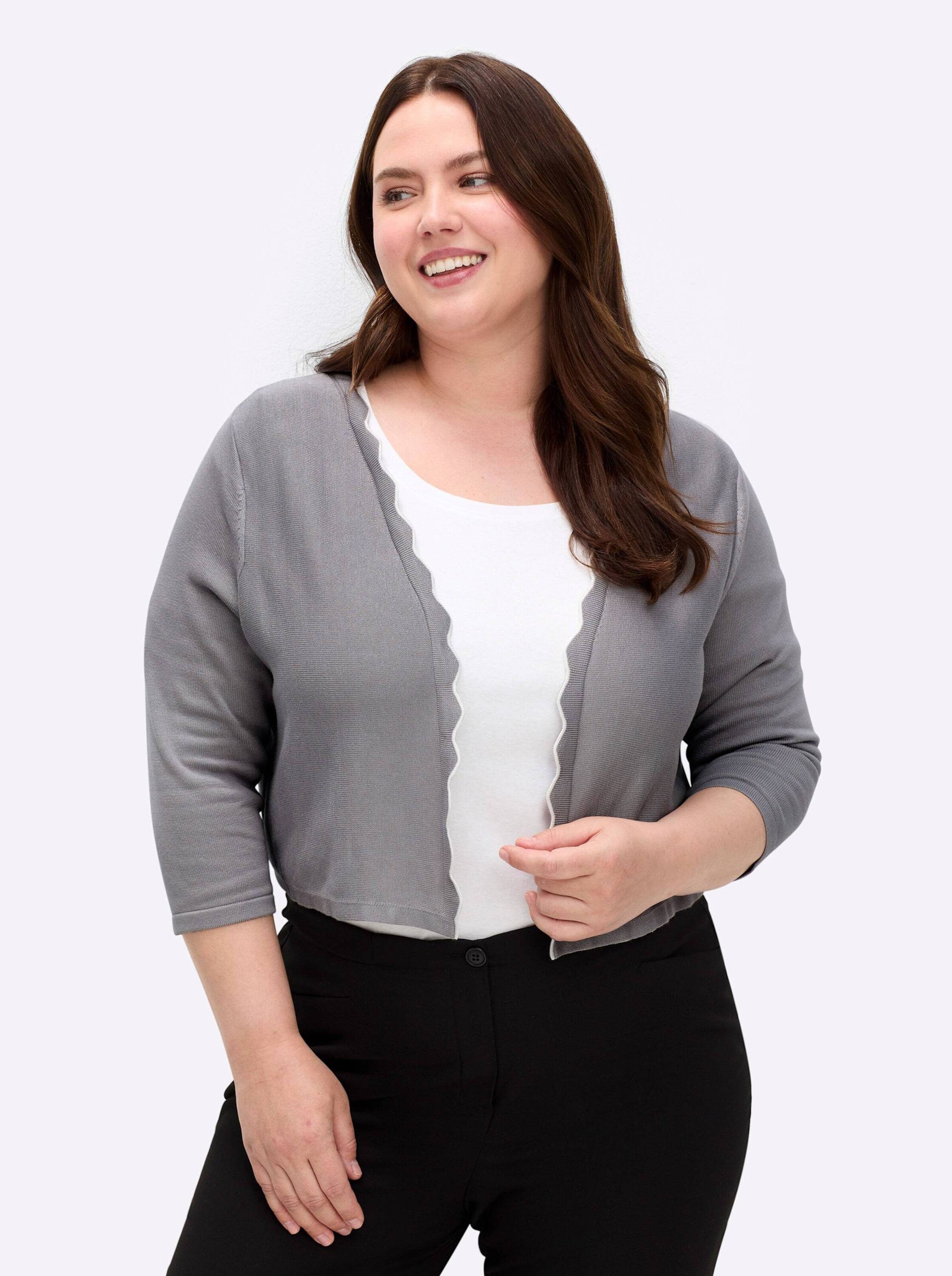 Witt Strickjacke Strickbolero 3/4-Arm